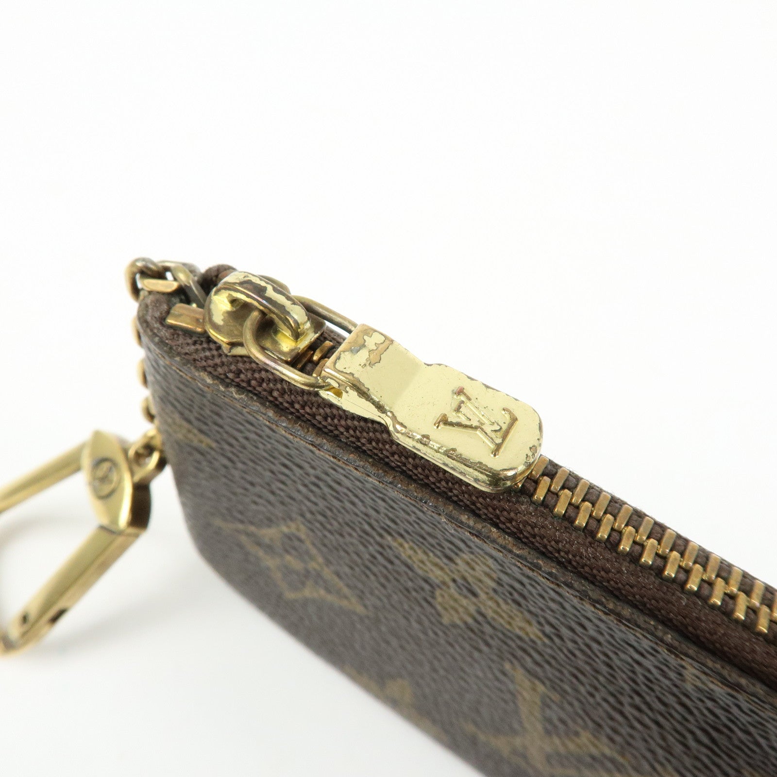 Louis Vuitton Monogram Pochette Cles Coin Case Key Case  M62650
