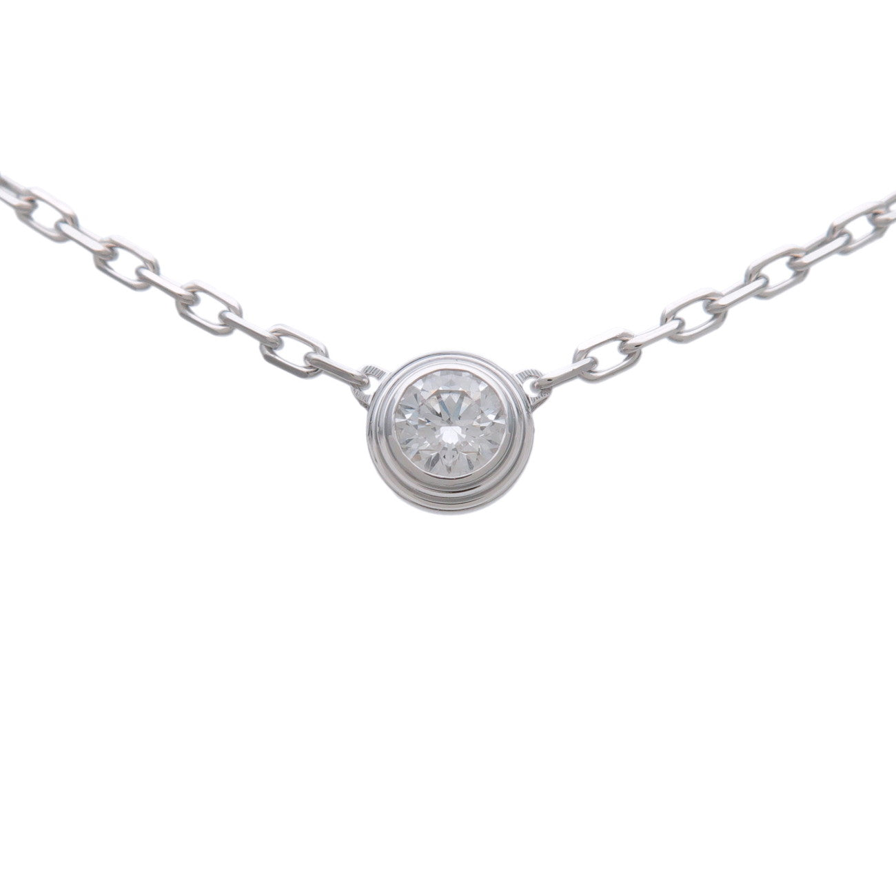 Cartier Diamants Legers Necklace SM Diamond D'amour 0.09ct 750WG