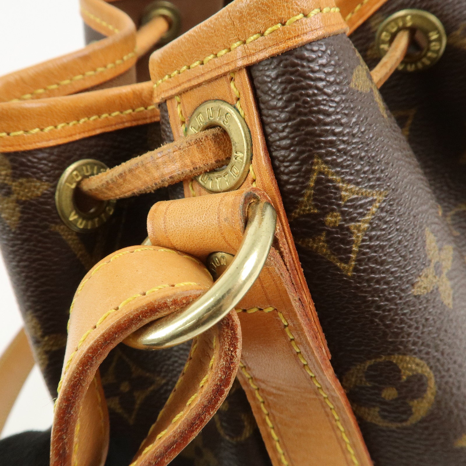 Louis Vuitton Monogram Canvas Petit Noe Shoulder Bag Brown M42226