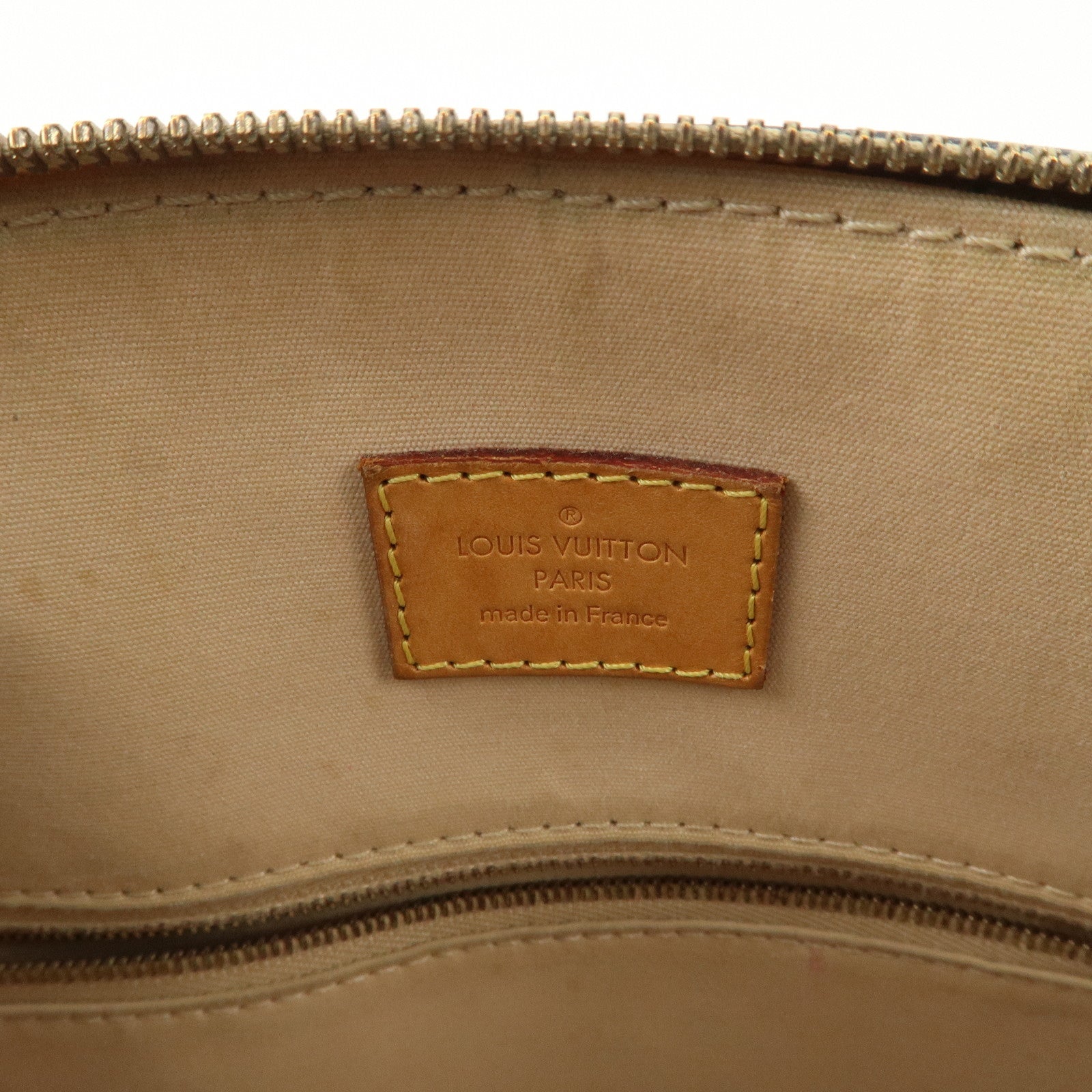 Louis Vuitton Monogram Verni Lockit PM Hand Bag Dune M90251 Used