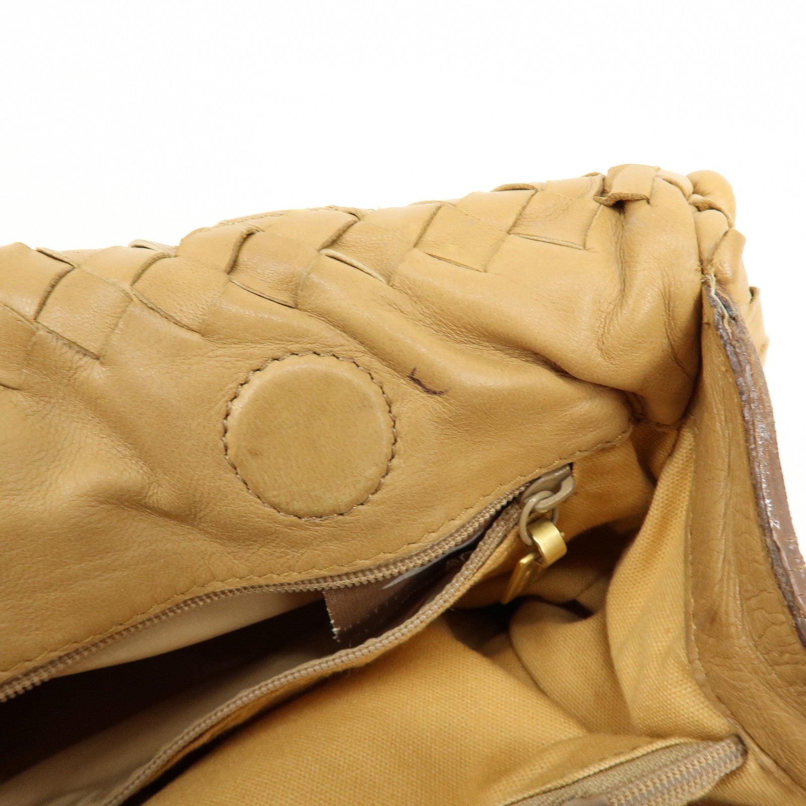 BOTTEGA VENETA Intrecciato Nappa Leather Hand Shoulder Bag Brown