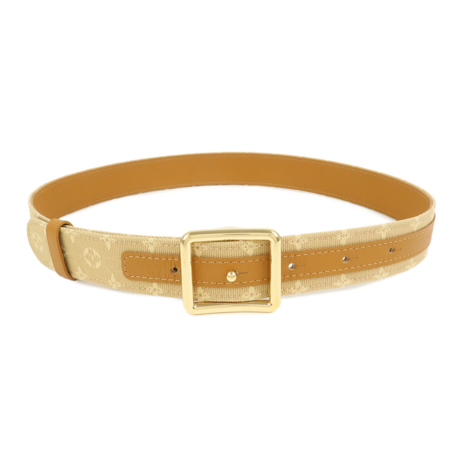 Louis Vuitton Monogram Mini Canvas Ceinture 75/30 Belt Beige M6817