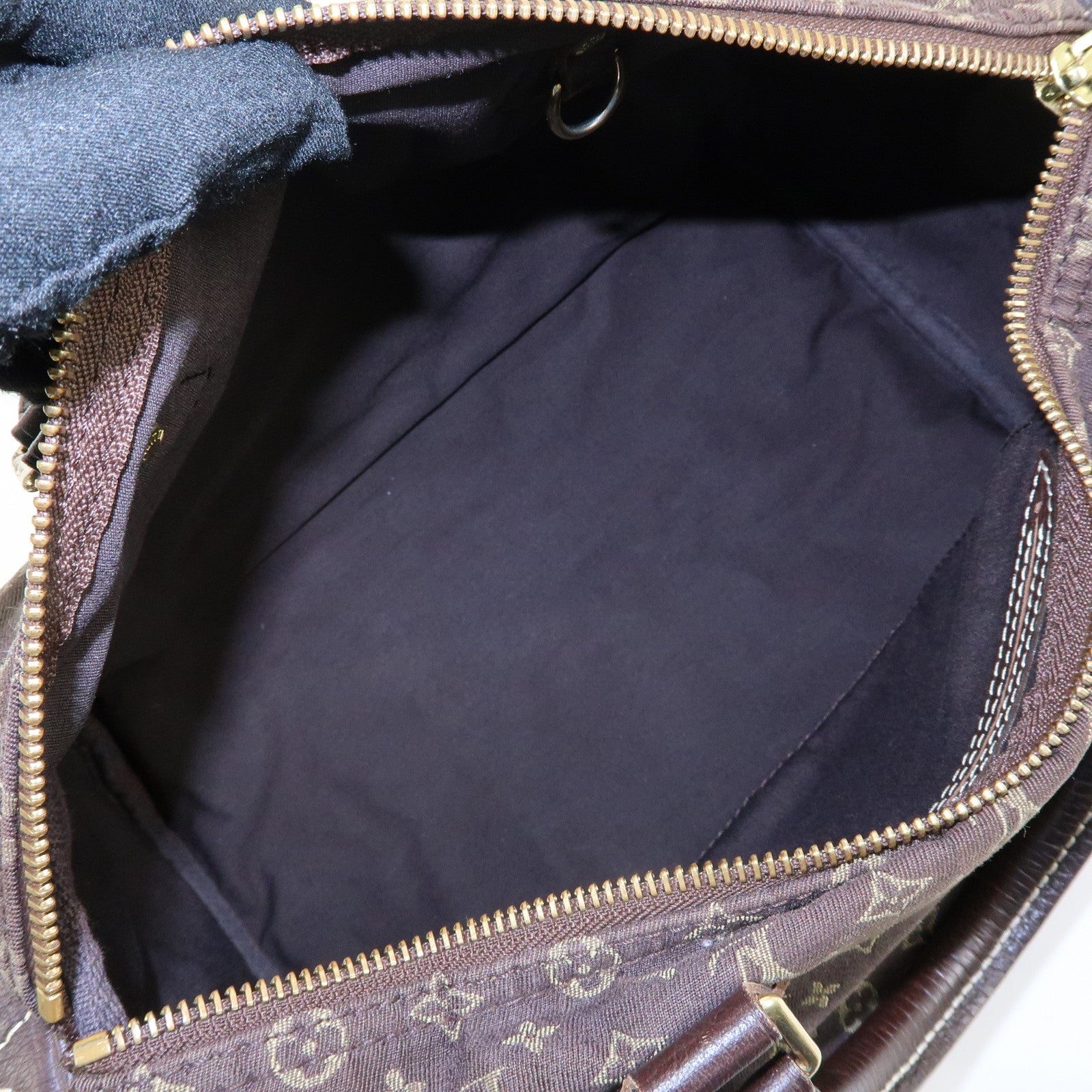 Louis Vuitton Monogram Mini Lin Speedy 30 Boston Bag Ebene M95224