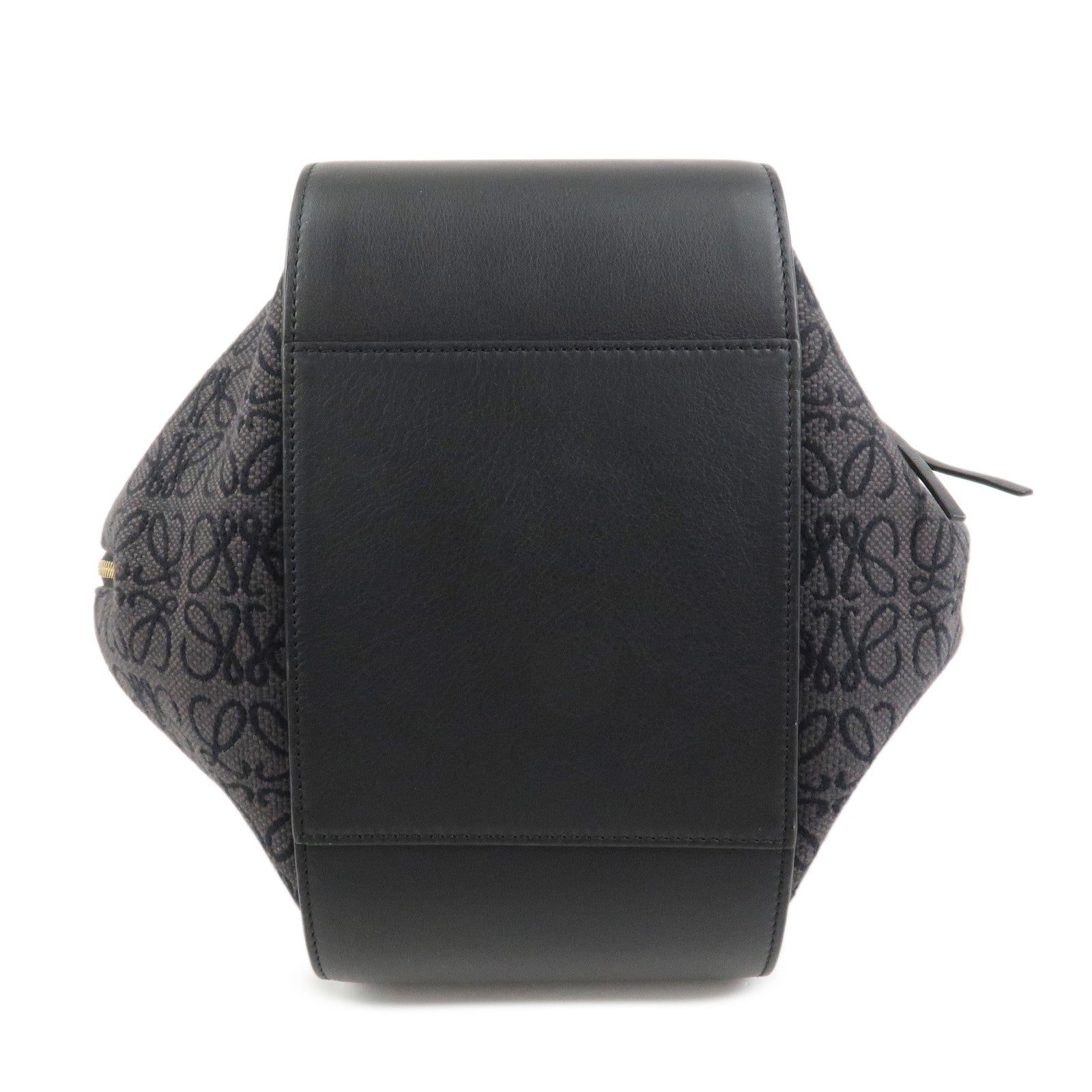 LOEWE Anagram Hammock Small Leather Shoulder Crossbody Bag Black