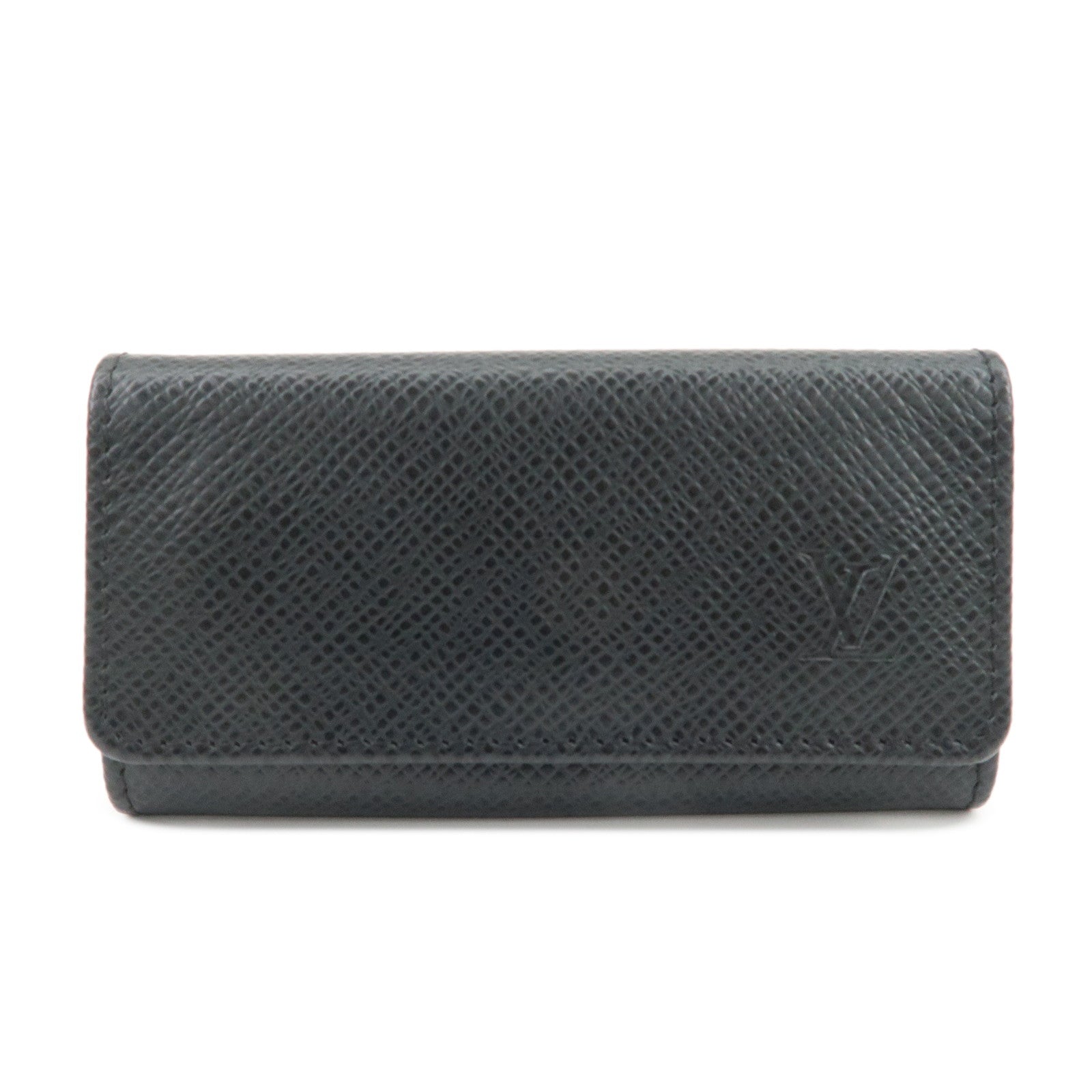Louis Vuitton Taiga Leather Multicles 4 Key Case Ardoise M30522