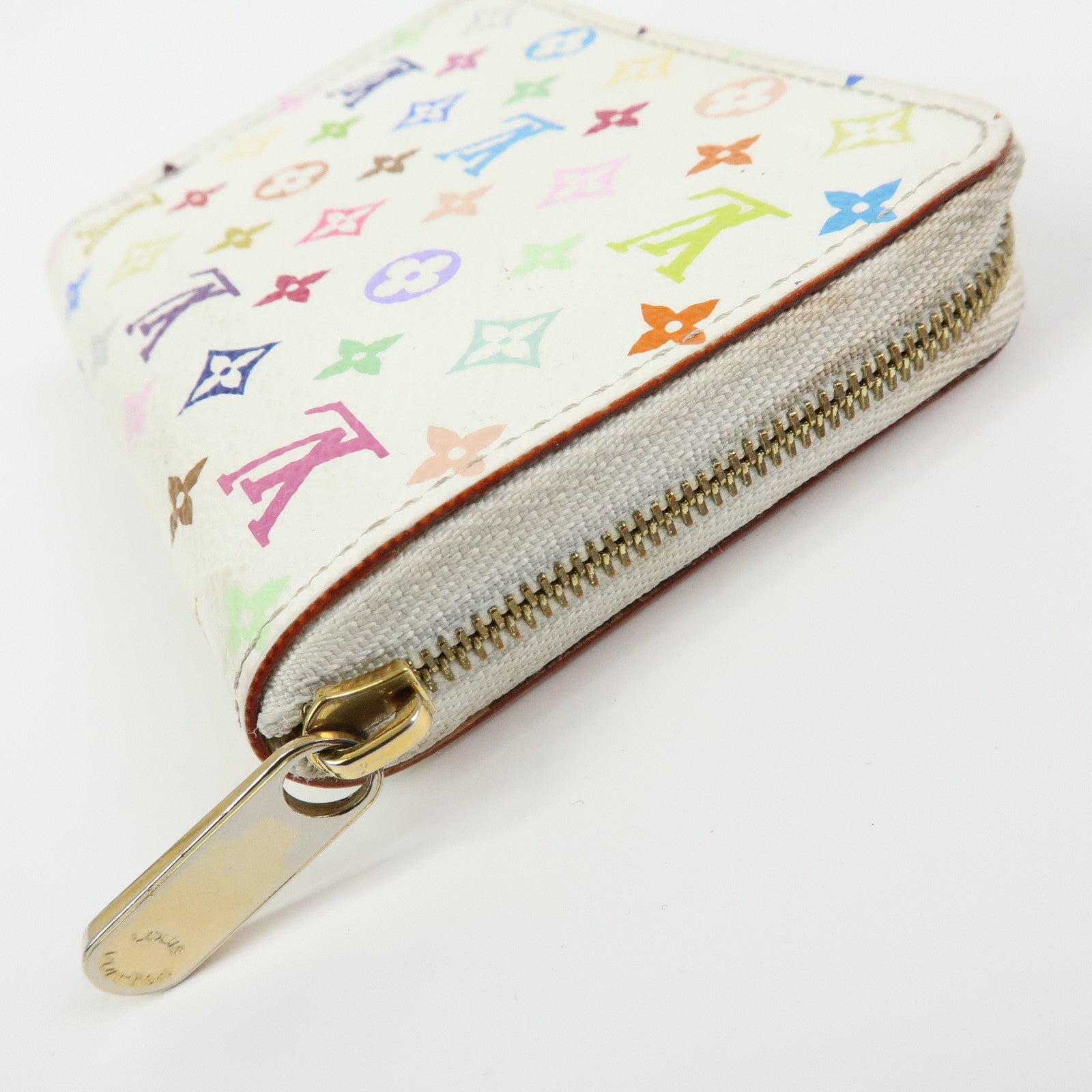Louis Vuitton Monogram Multicolor Zippy Coin Purse Blanc M66548