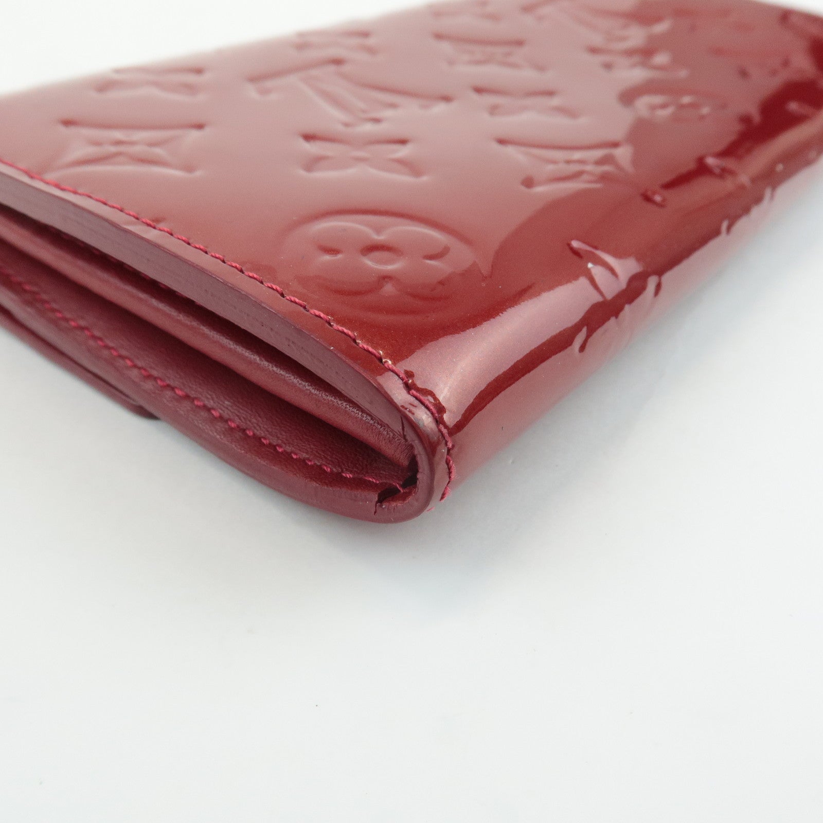 Louis Vuitton Monogram Vernis Leather Wallet Pomme d'Amour M93530 Used