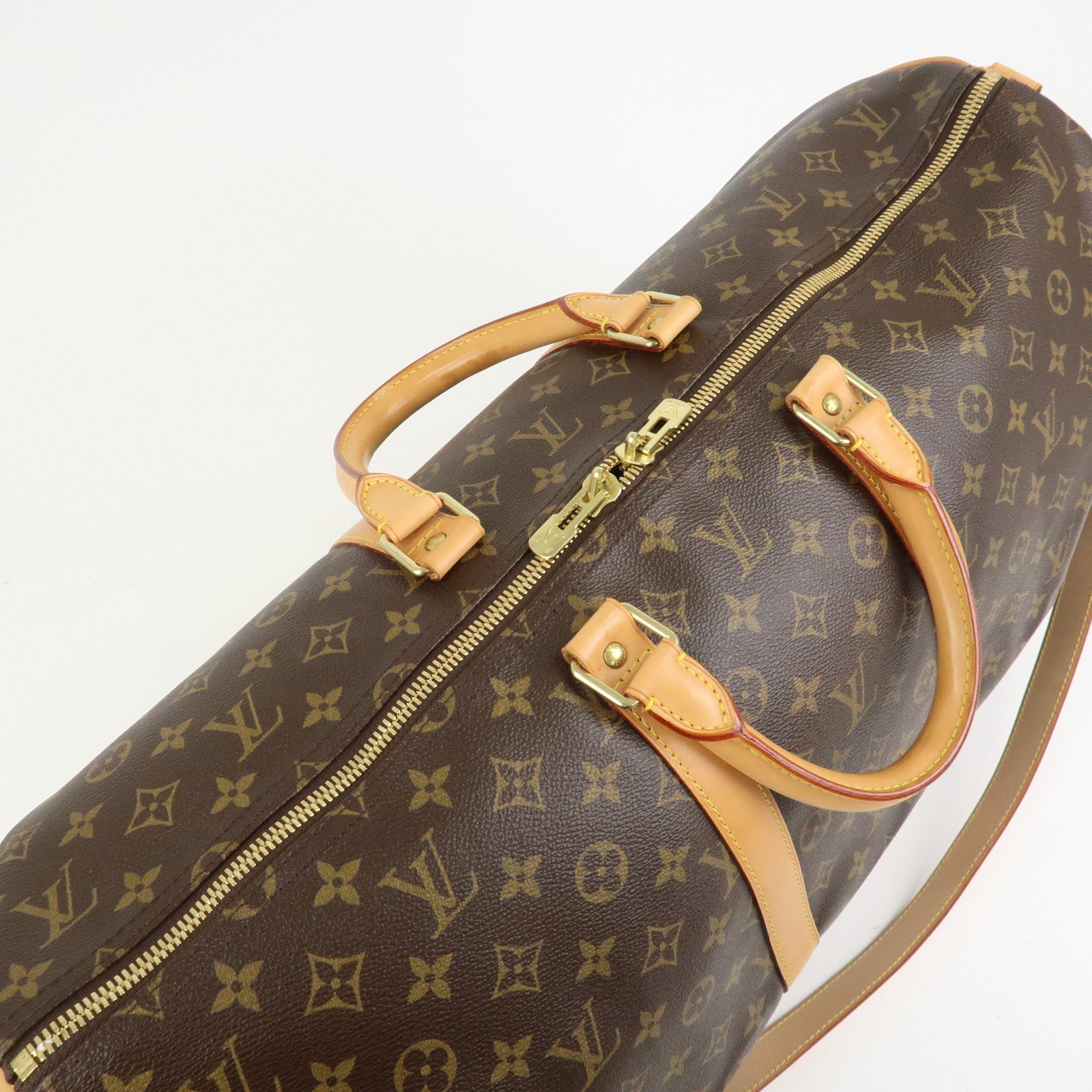 Louis Vuitton Monogram Keep All Bandouliere 55 Boston Bag M41414