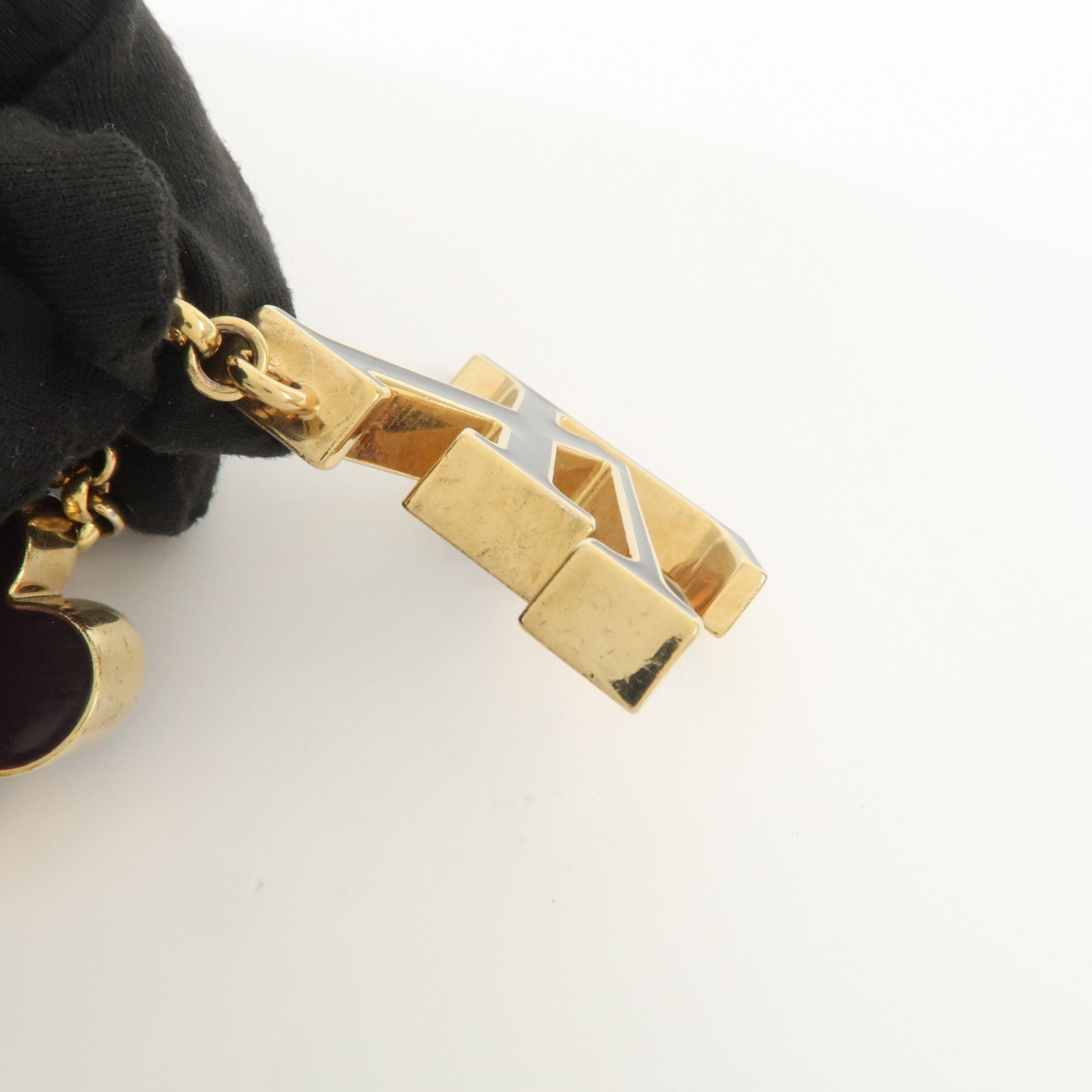 Louis Vuitton Fleur de Monogram Key Chain Bag Charm M67119