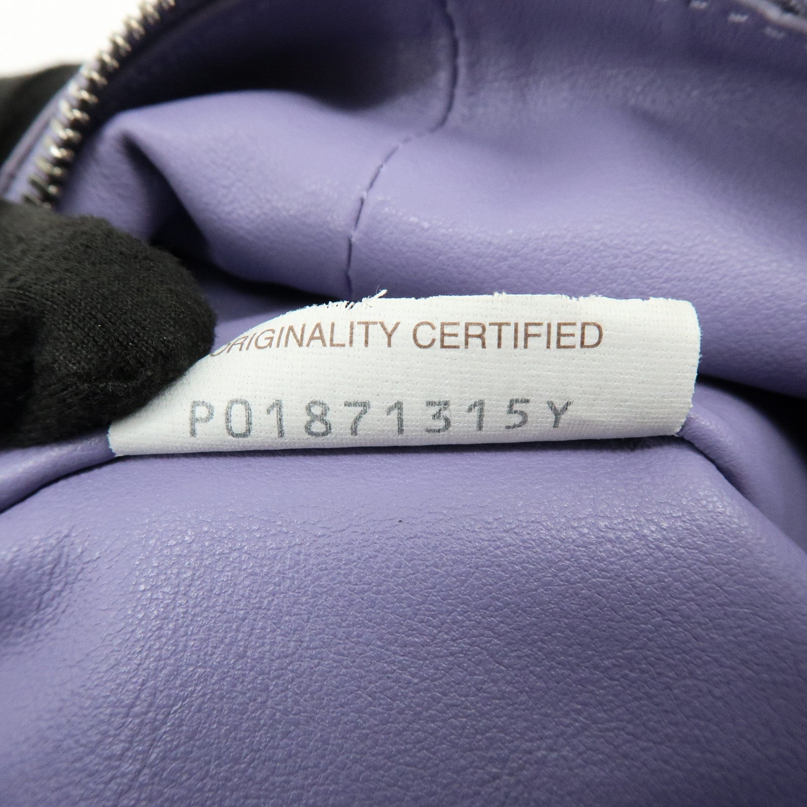 BOTTEGA VENETA Double Knot Leather Hand Bag Purple