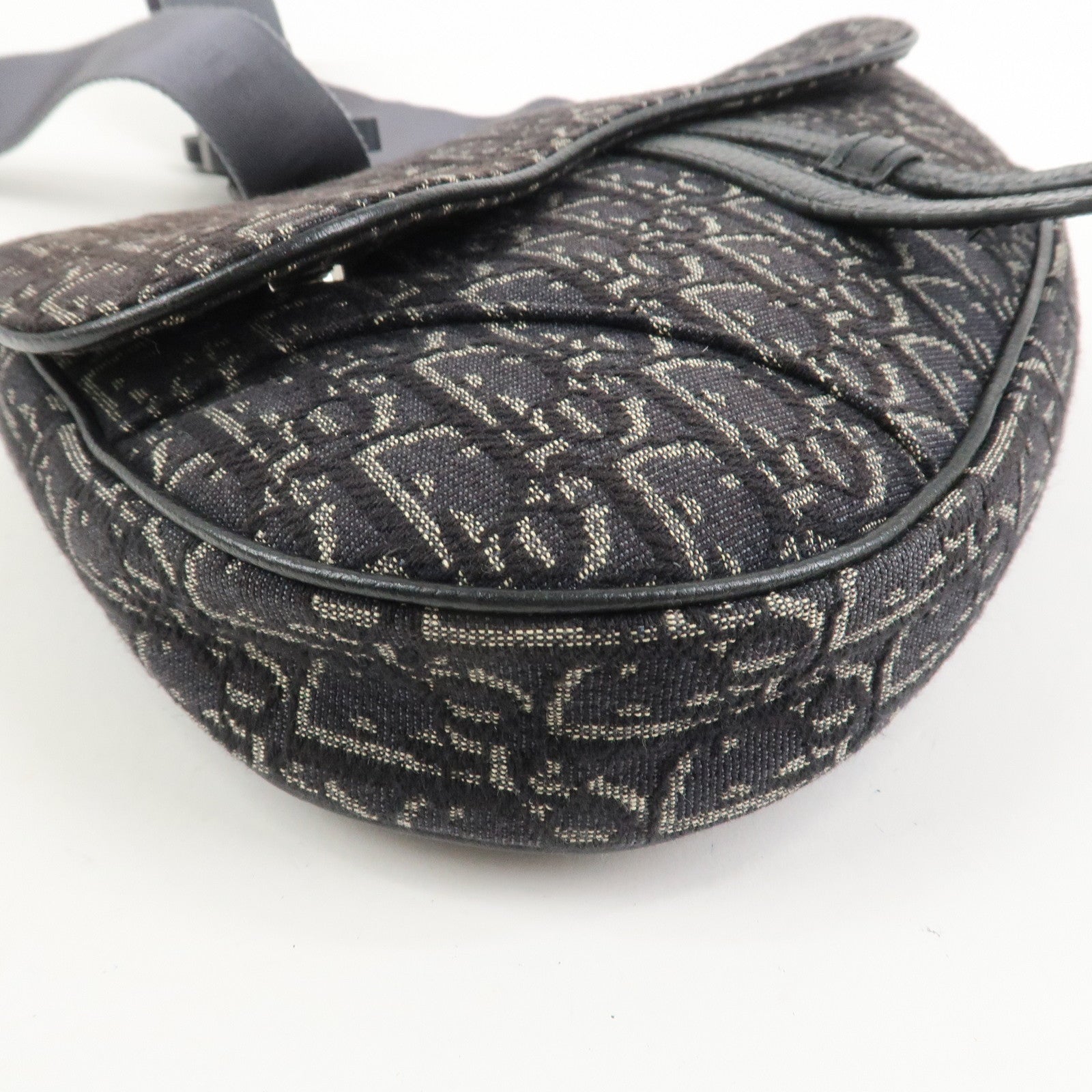Christian Dior Oblique Saddle Jacquard Canvas Leather Waist Bag