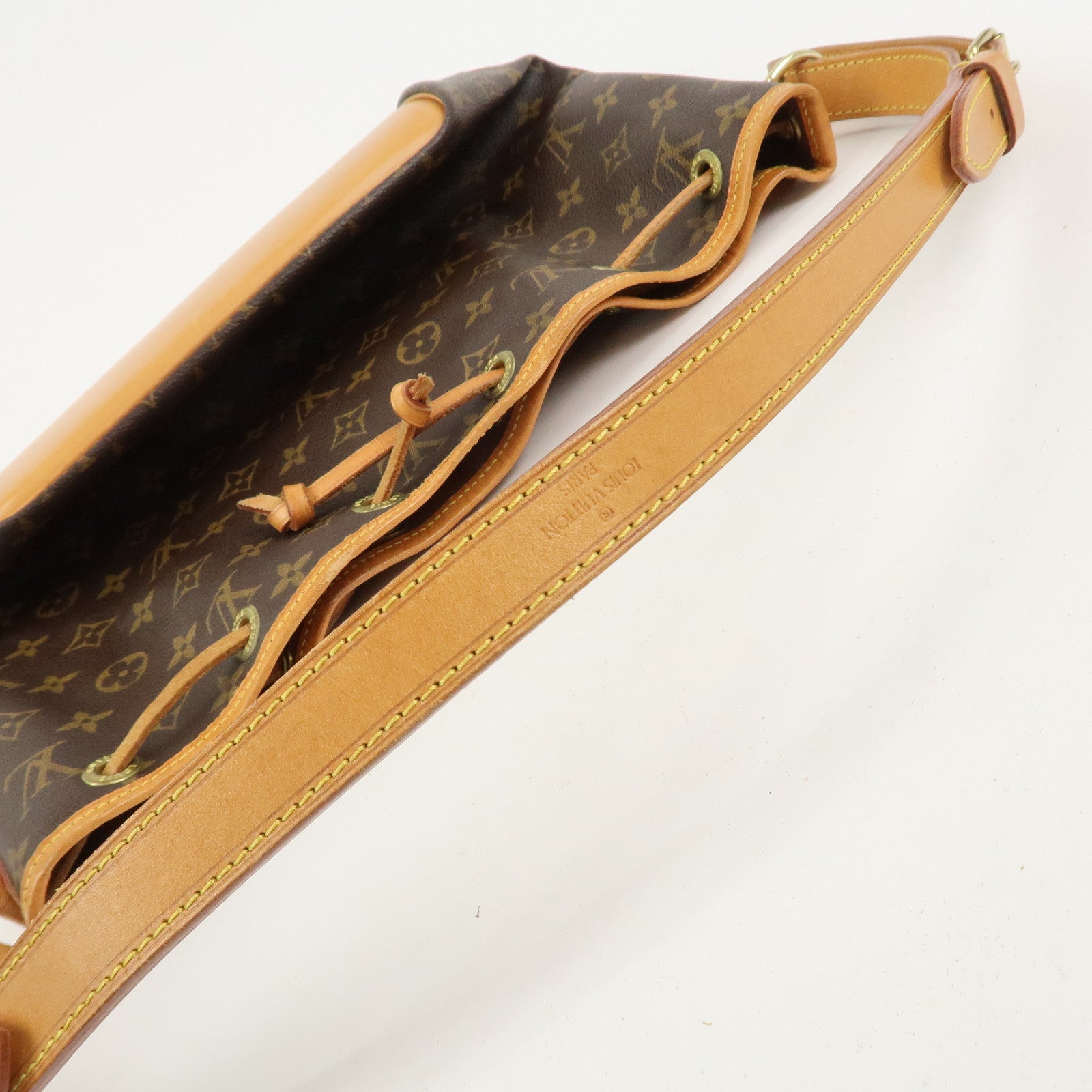 Louis Vuitton Monogram Canvas Petit Noe Shoulder Bag Brown M42226