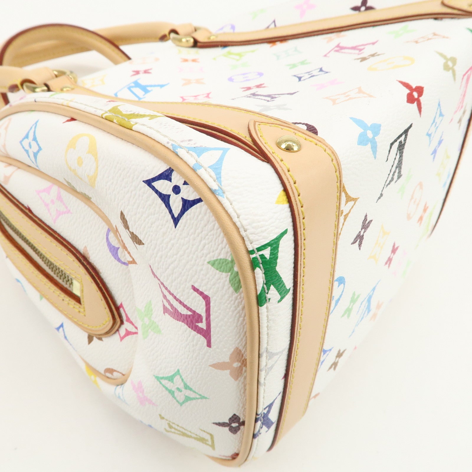 Louis Vuitton Monogram Multicolor Priscilla Hand Bag Blanc M40096