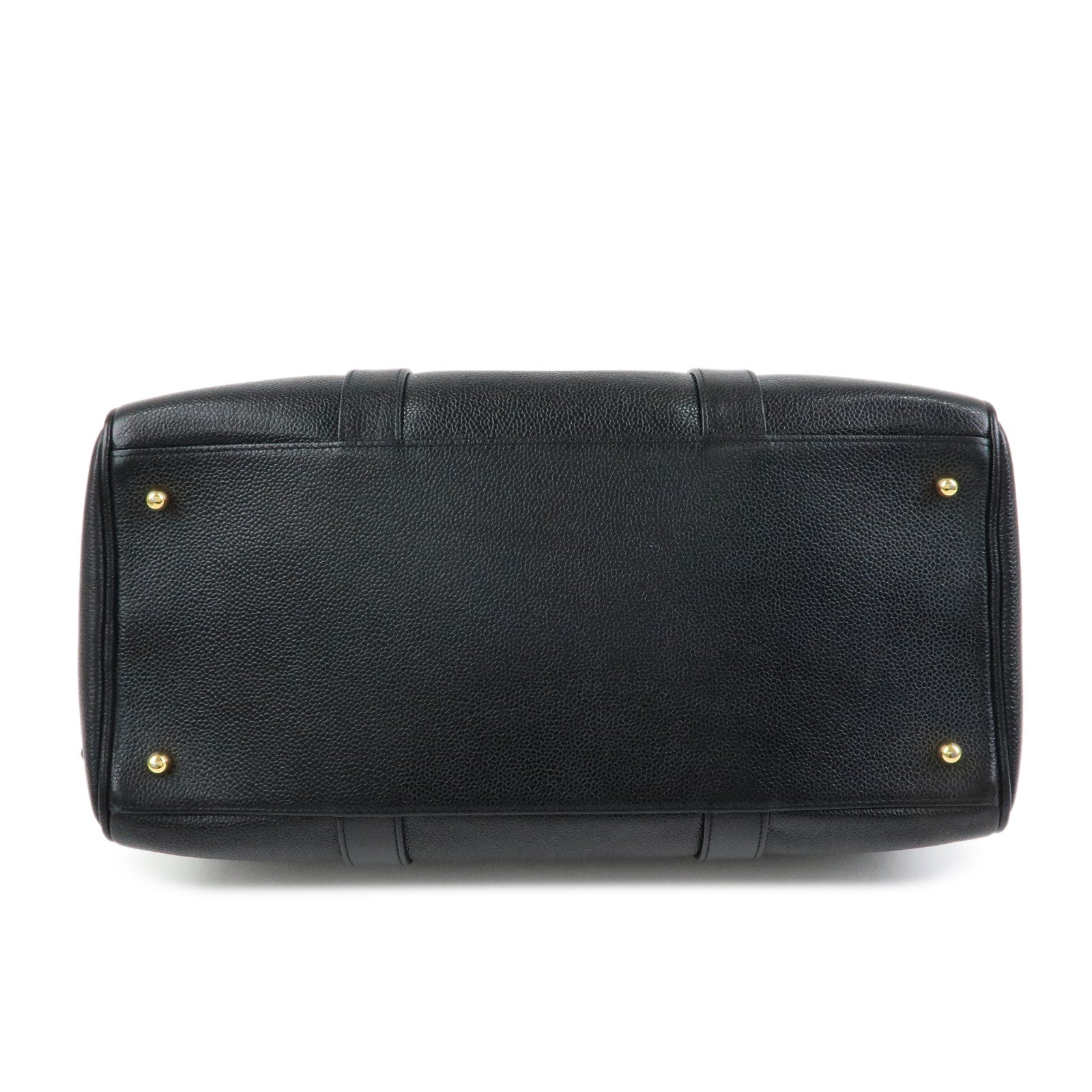 CHANEL COCO Mark Caviarskin 2Way Bag Hand Bag Boston Bag Black