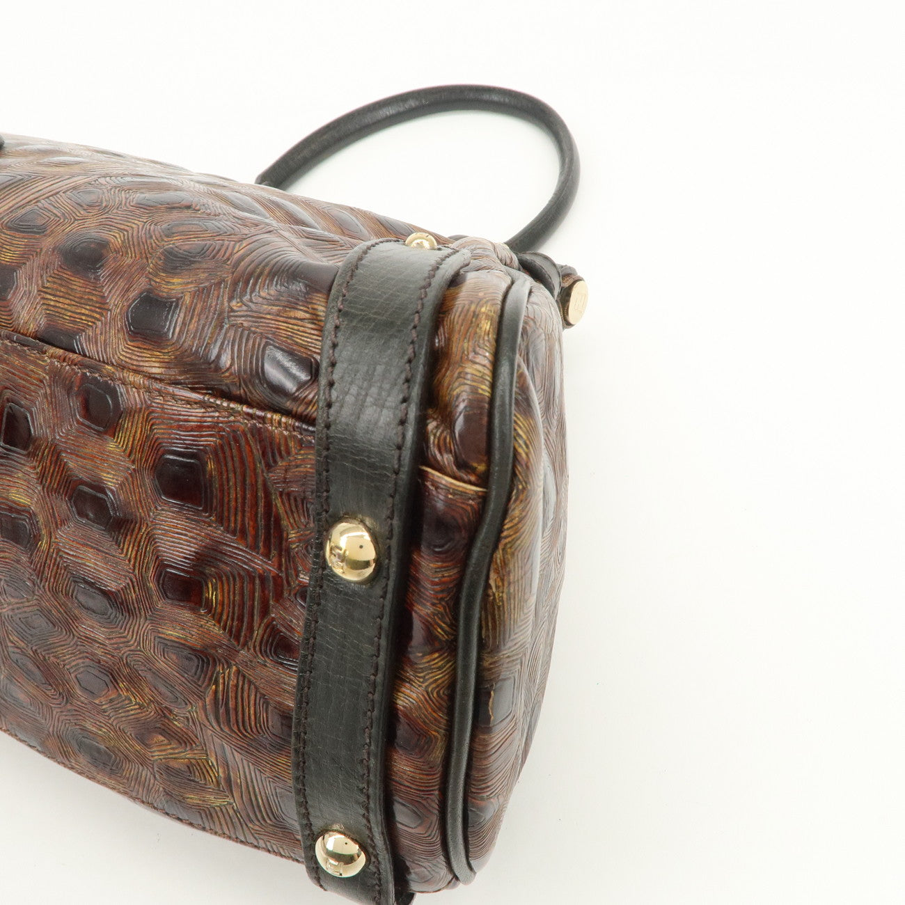 FENDI Bolsa Magic Hand Bag Shoulder Bag Brown 8BN144