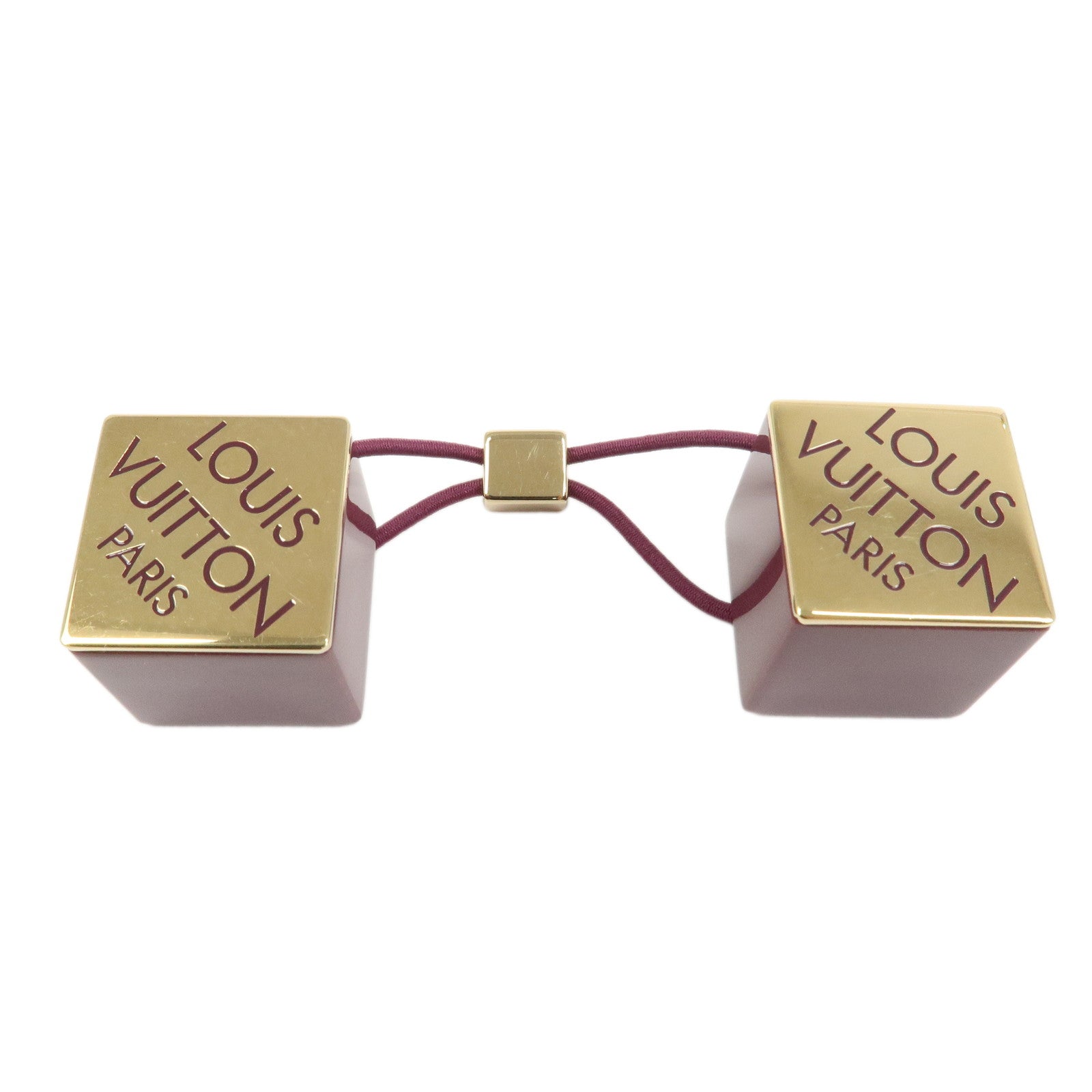 Louis Vuitton Hair Cube Plastic Hair Accessory Purple