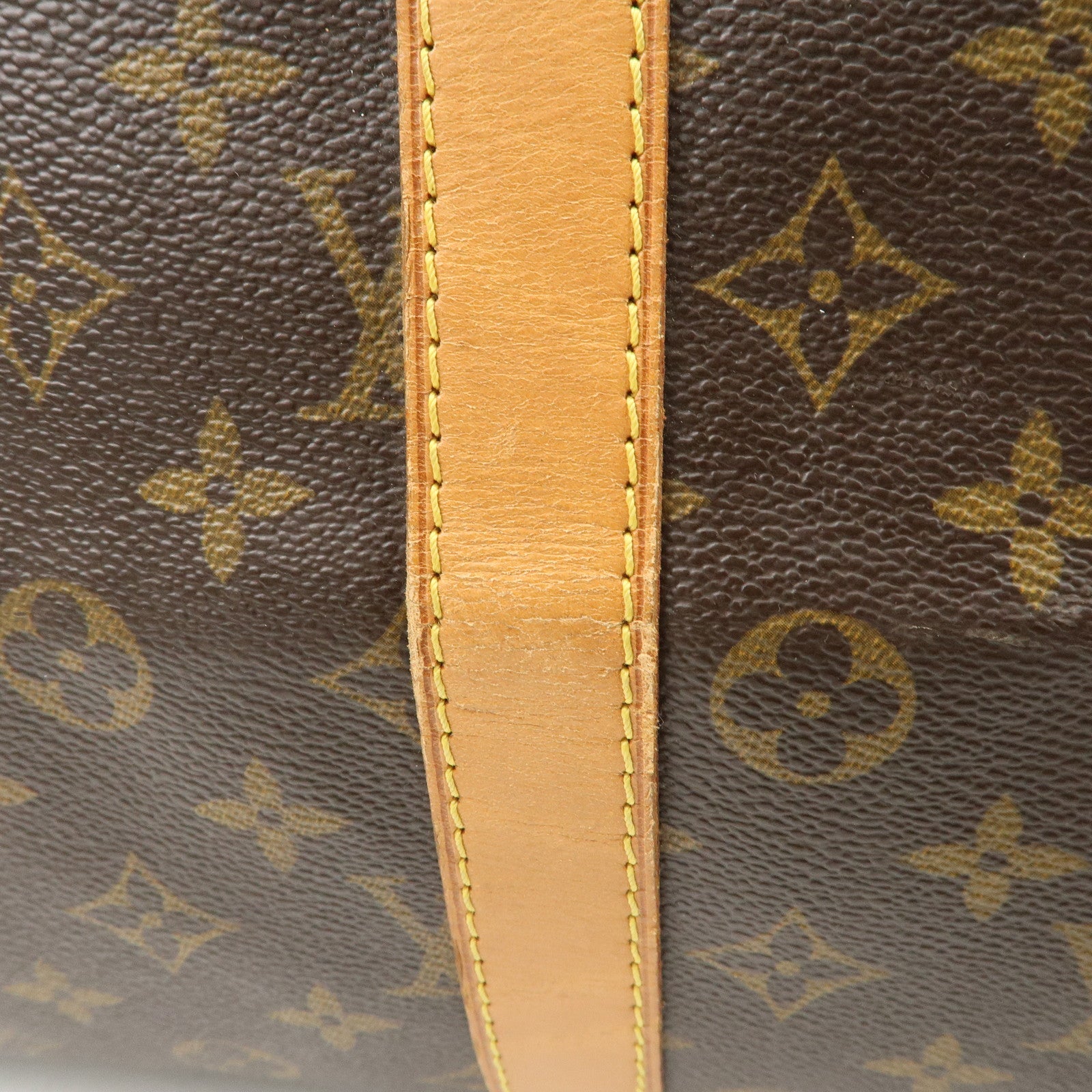 Louis Vuitton Keep All Bandouliere 55 Boston Bag Brown M56714 Used