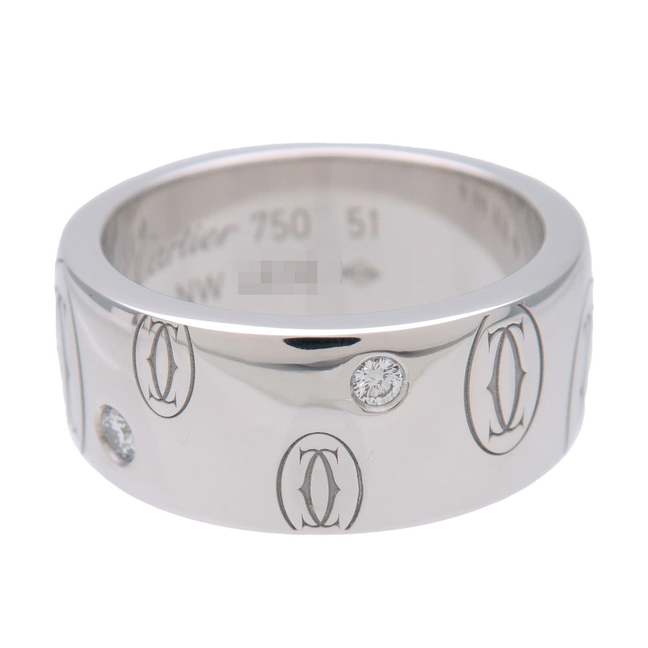 Cartier Happy Birthday Ring K18 750WG White Gold #51 US5.5 EU51