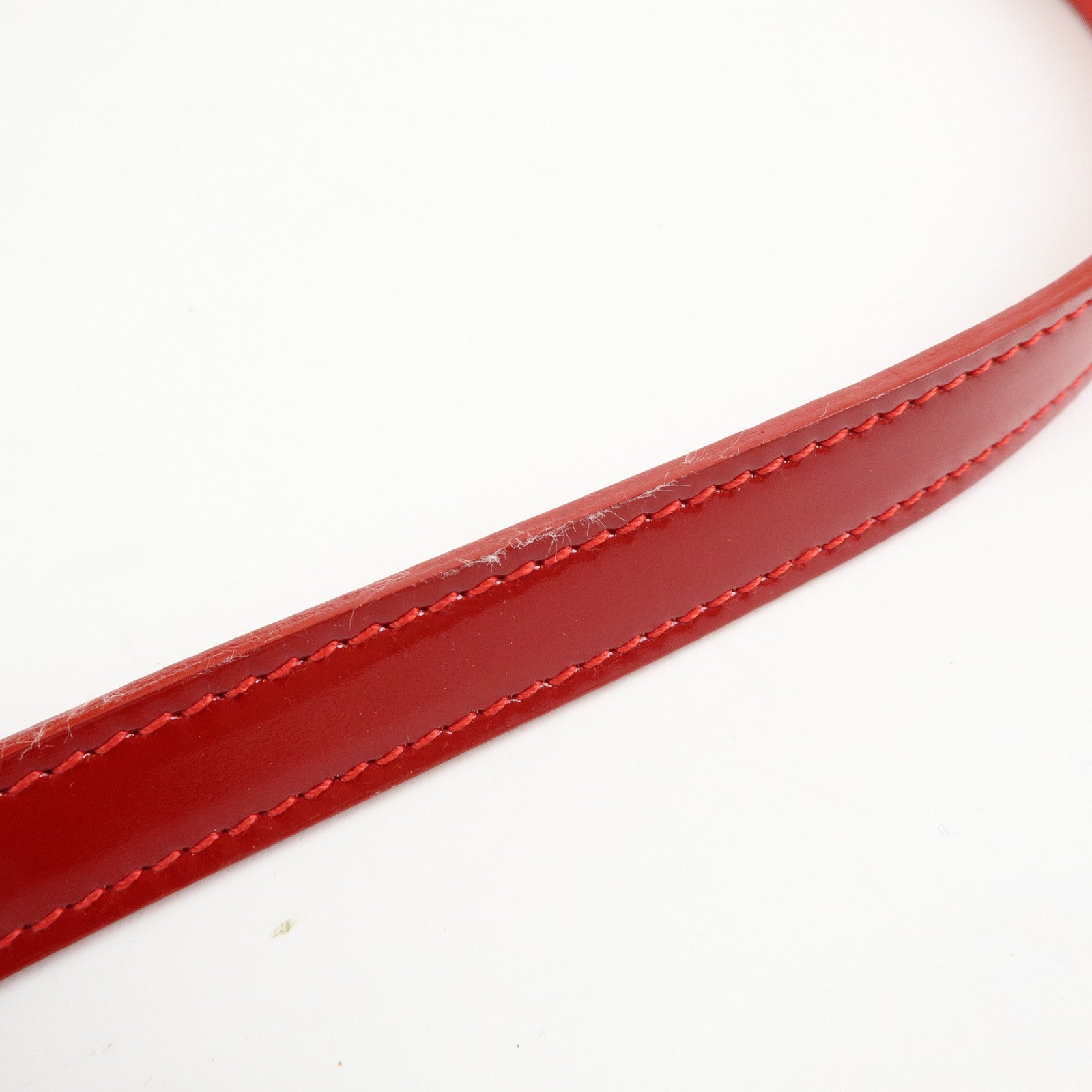 GUCCI Bamboo Patent Leather 2Way Bag Bucket Bag Red 001・01・1722