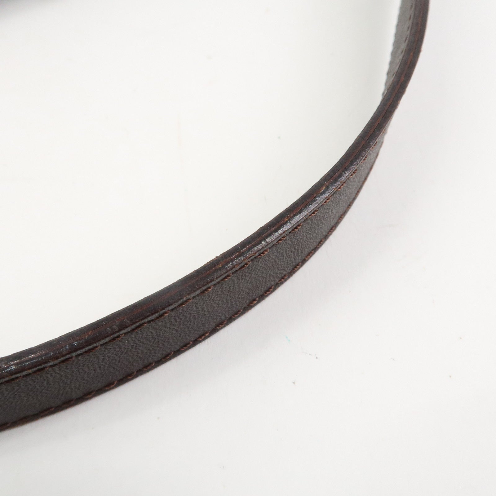 FENDI Zucca Mamma Baguette Canvas Leather Shoulder Bag Brown 26424