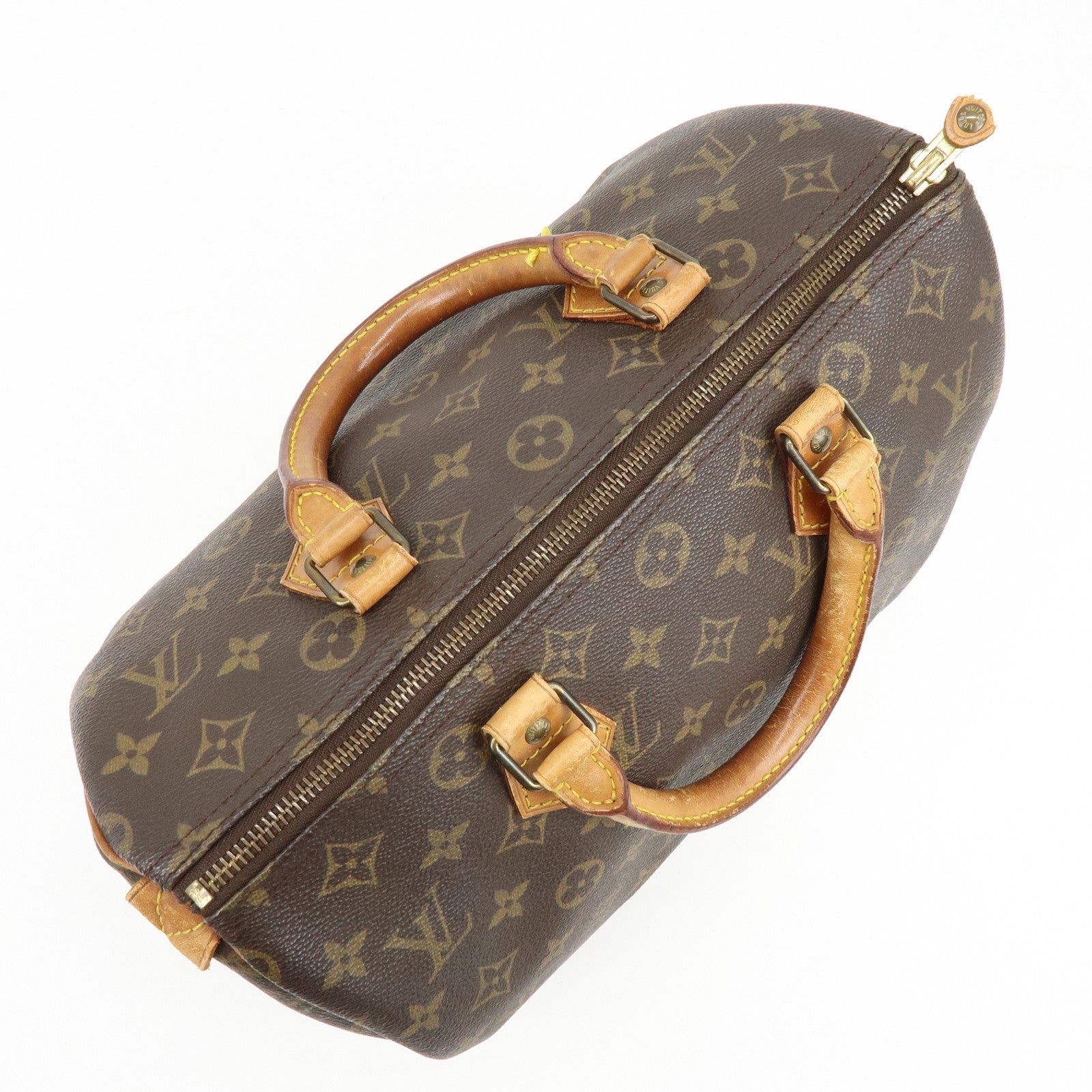 Louis Vuitton Monogram Speedy 30 Boston Bag Hand Bag Brown M41526