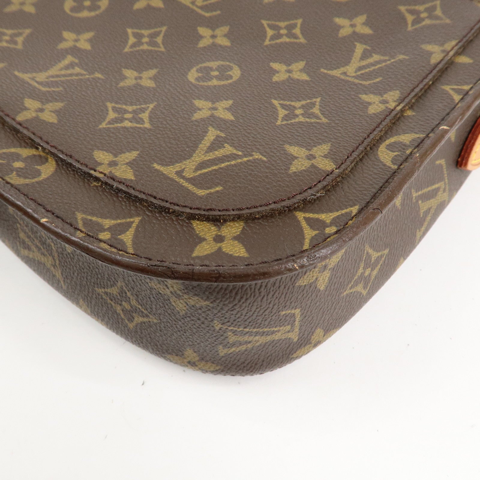 Louis Vuitton Monogram Saint Cloud GM Shoulder Bag Brown M51242 Used