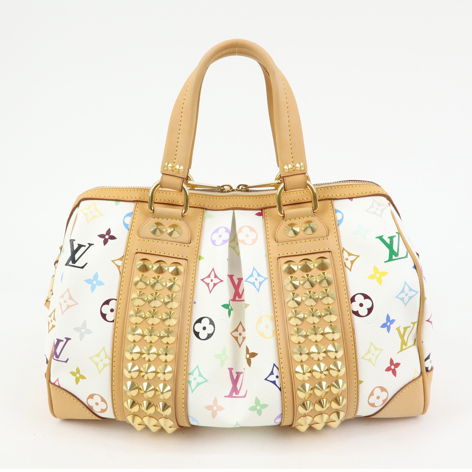 Louis Vuitton Monogram Multicolor Courtney MM 2Way Bag Blanc M45641