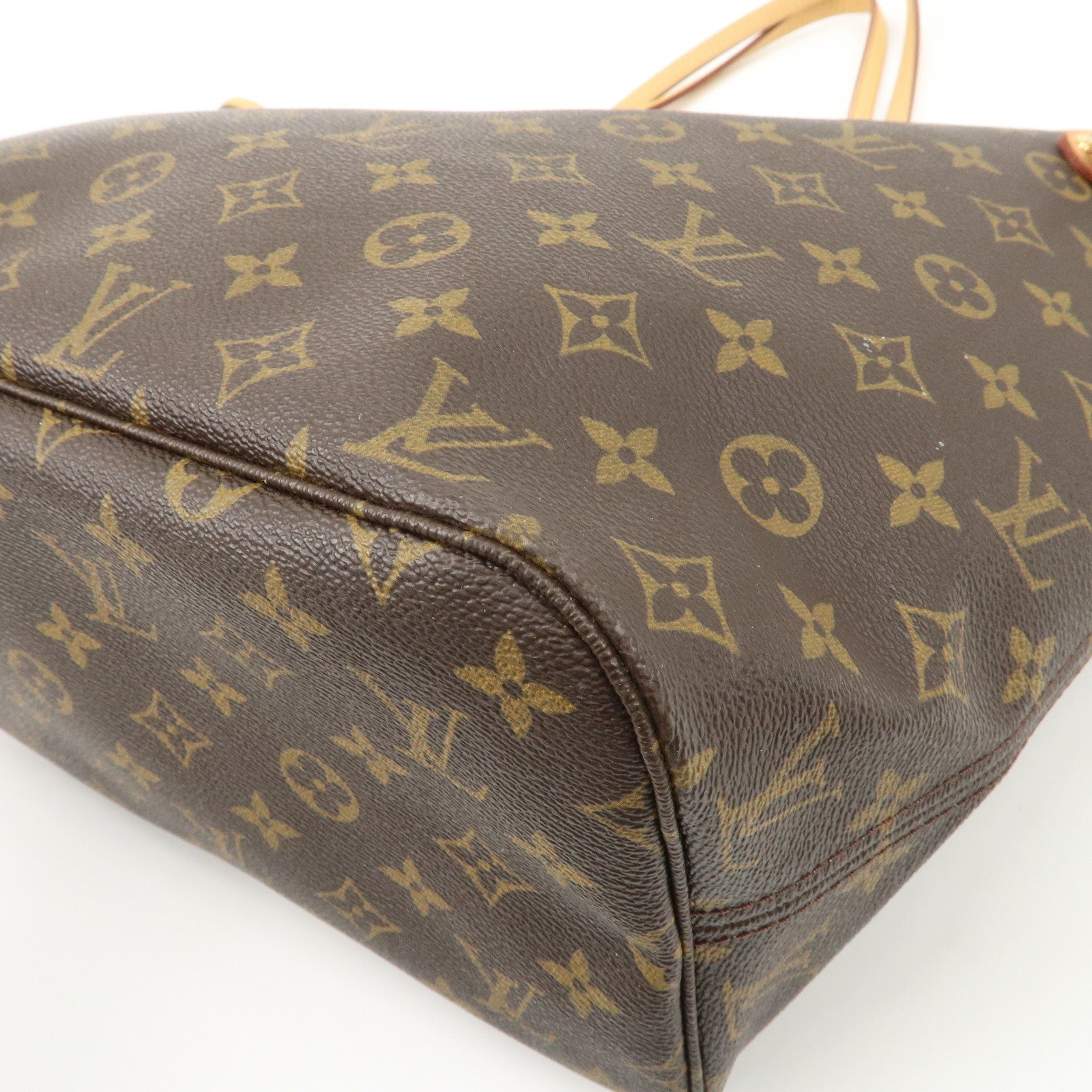 Louis Vuitton Monogram Neverfull MM Tote Bag Brown M40156 Used