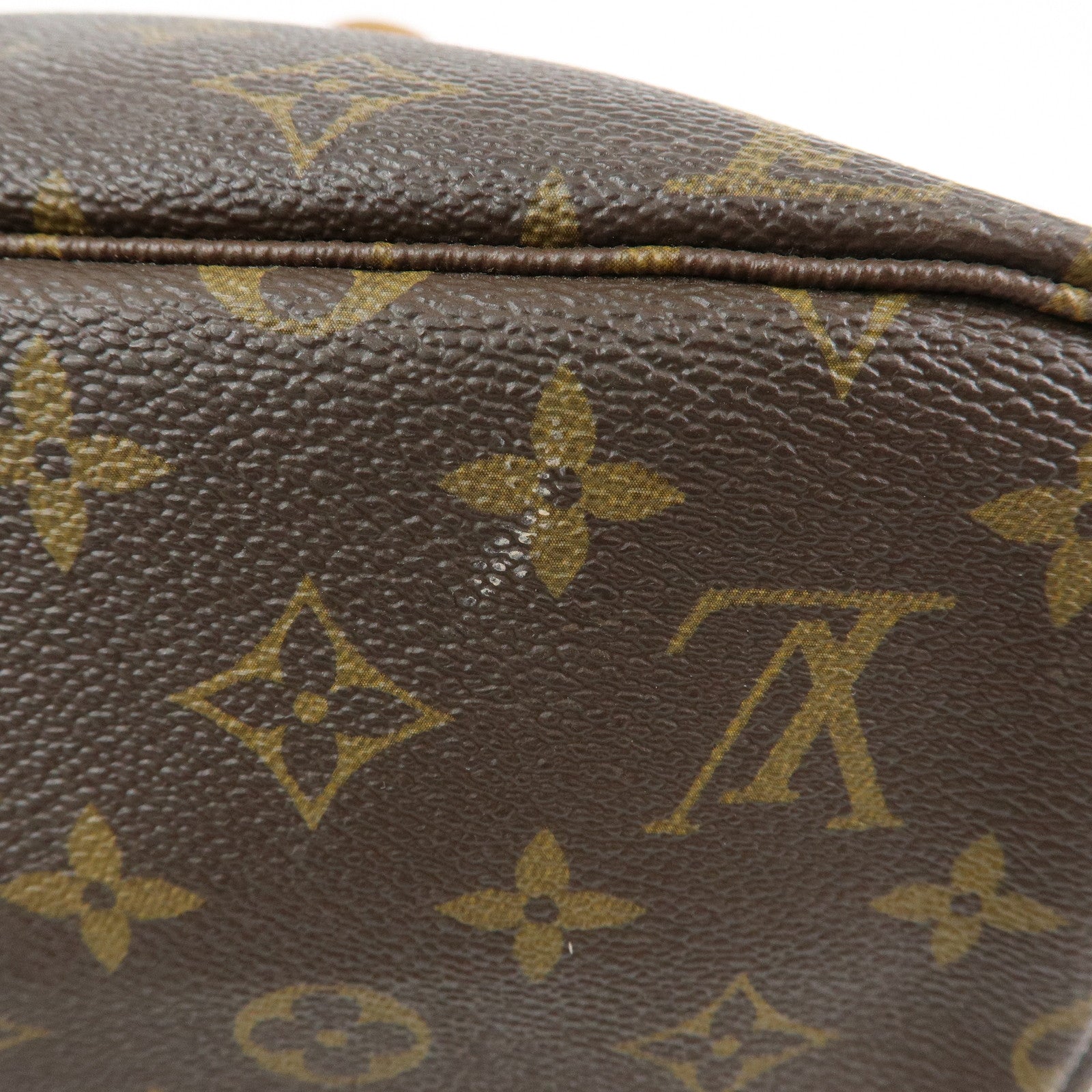 Louis Vuitton Monogram Neverfull MM Tote Shoulder Bag Brown M40156