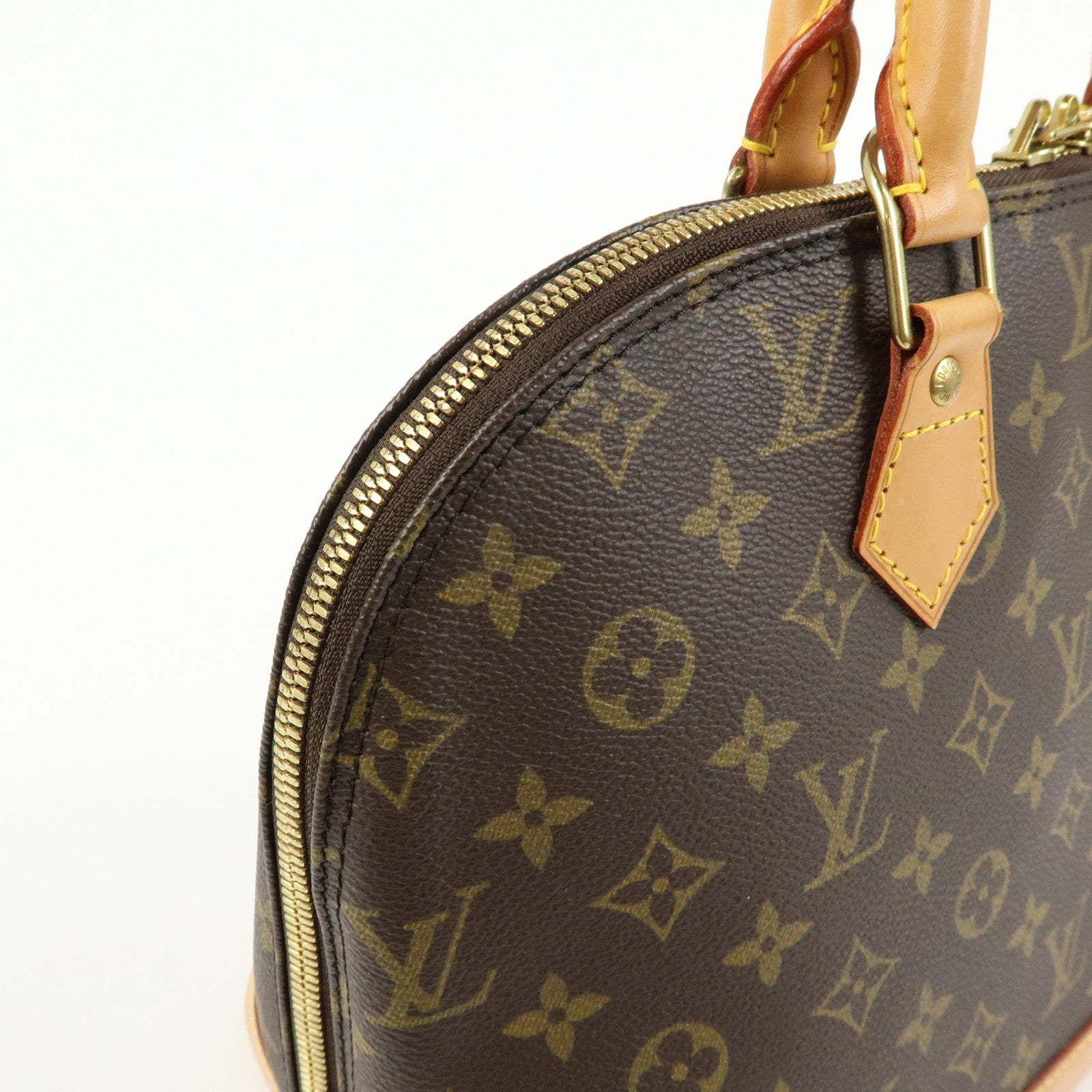 Louis Vuitton Monogram Alma Hand Bag Brown M51130
