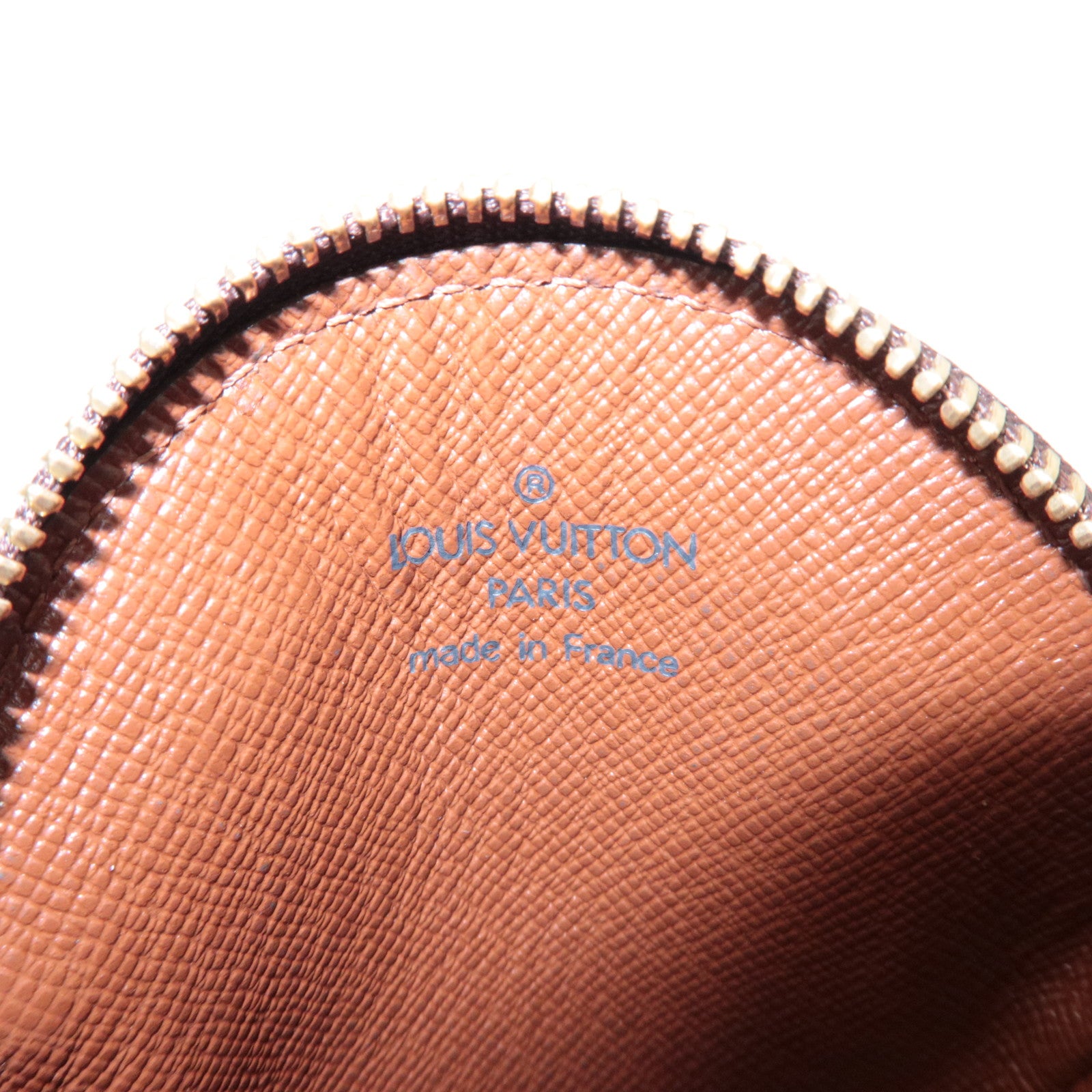 Louis Vuitton Monogram Porte Monnaie Rond Coin Case Brown M61926 Used