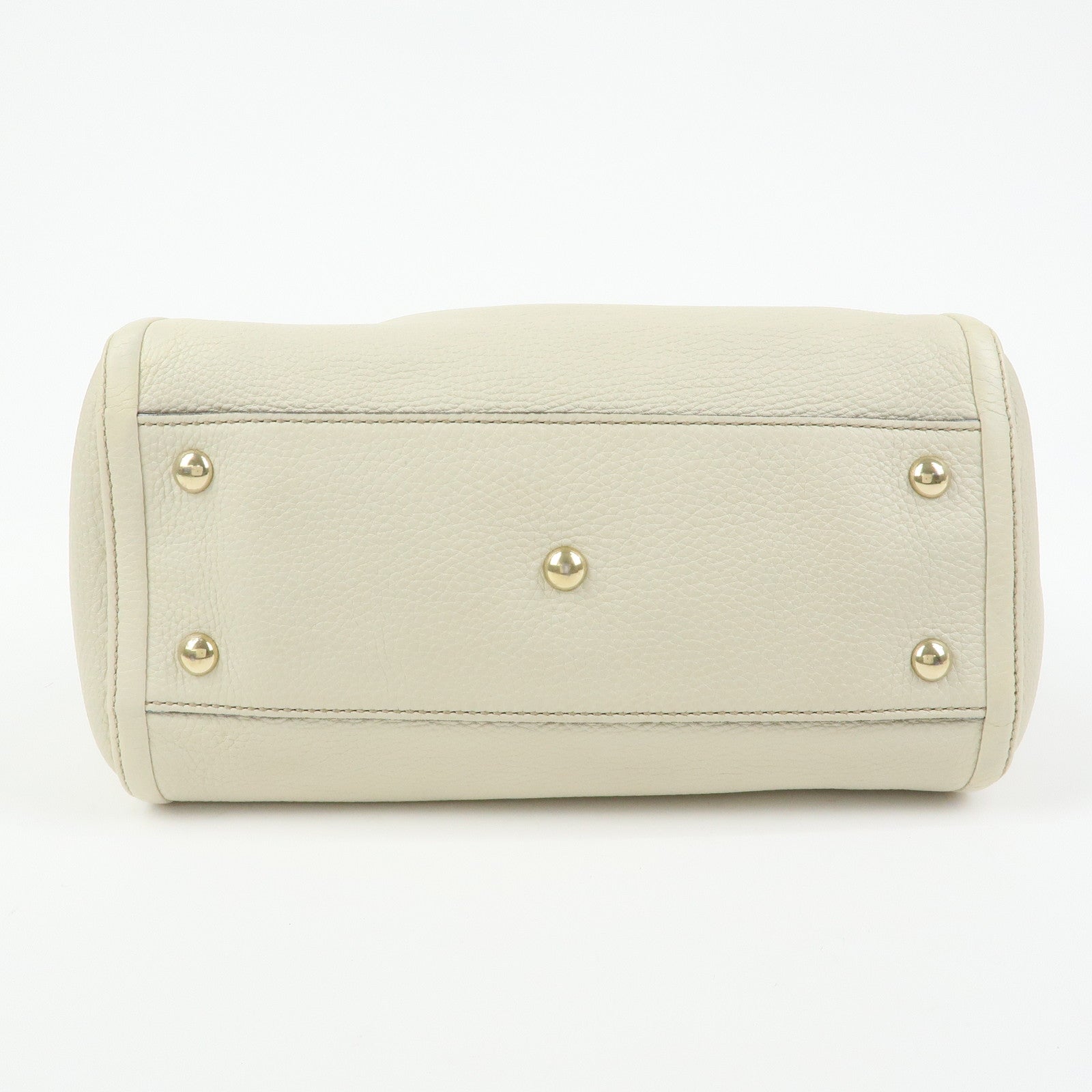 GUCCI SOHO Interlocking G Calf Leather 2Way Hand Bag Ivory 336751