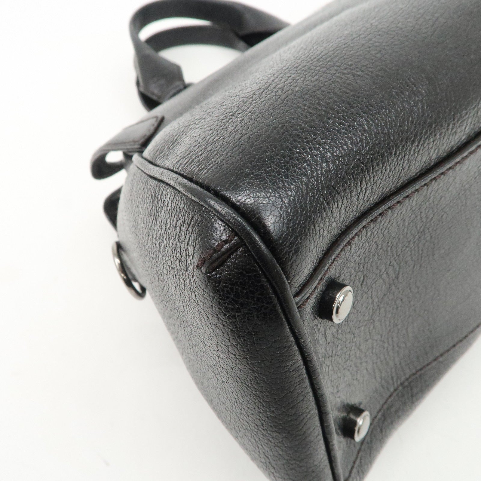 Cartier Must Line Calf Leather Marcello 2WAY Tote Bag Black