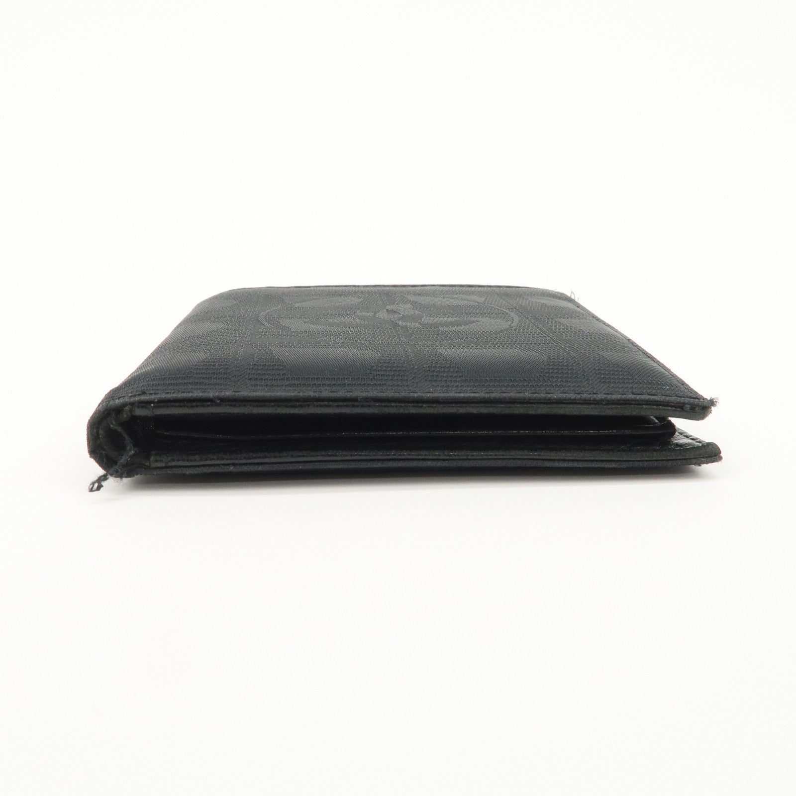 CHANEL New Travel Line Nylon Bi-fold Wallet Black