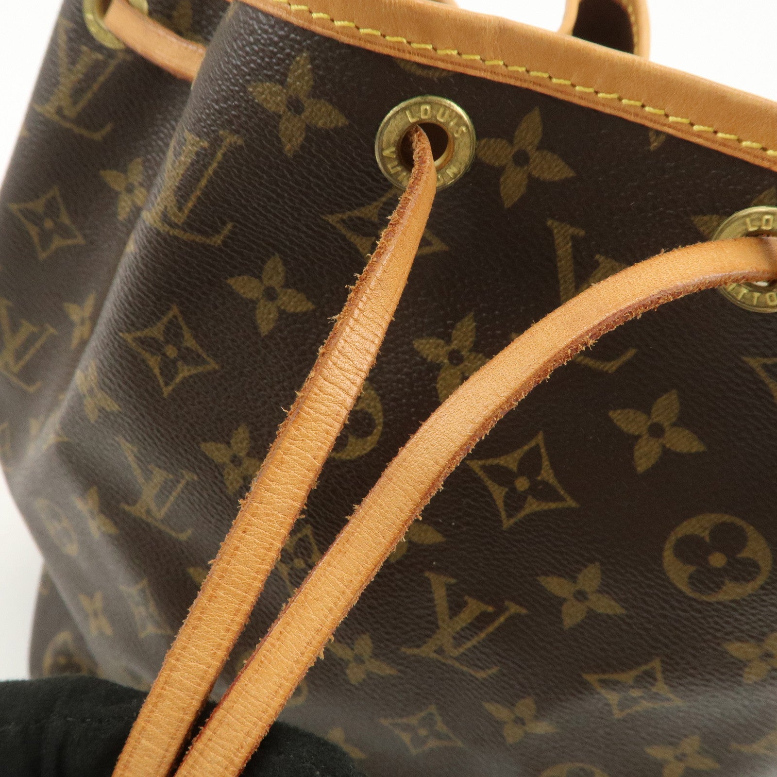 Louis Vuitton Monogram Petit Noe Shoulder Bag Brown M42226