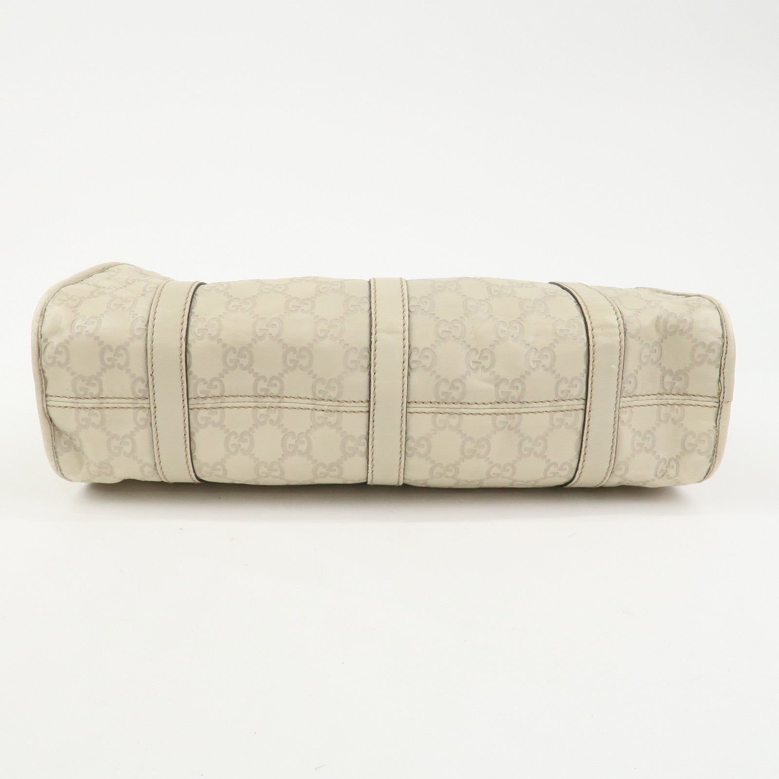GUCCI Guccissima Leather Shoulder Bag Hand Bag Ivory 203494