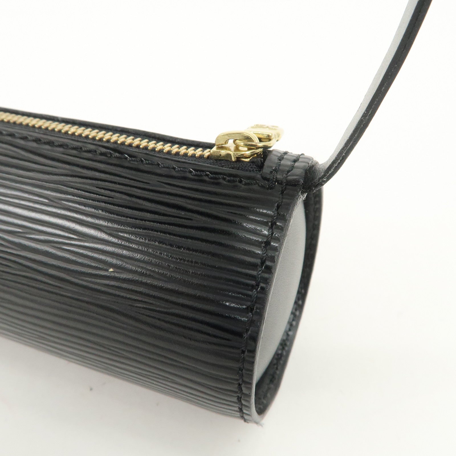 Louis Vuitton Epi Mini Pouch For Soufflot Hand Bag Noir