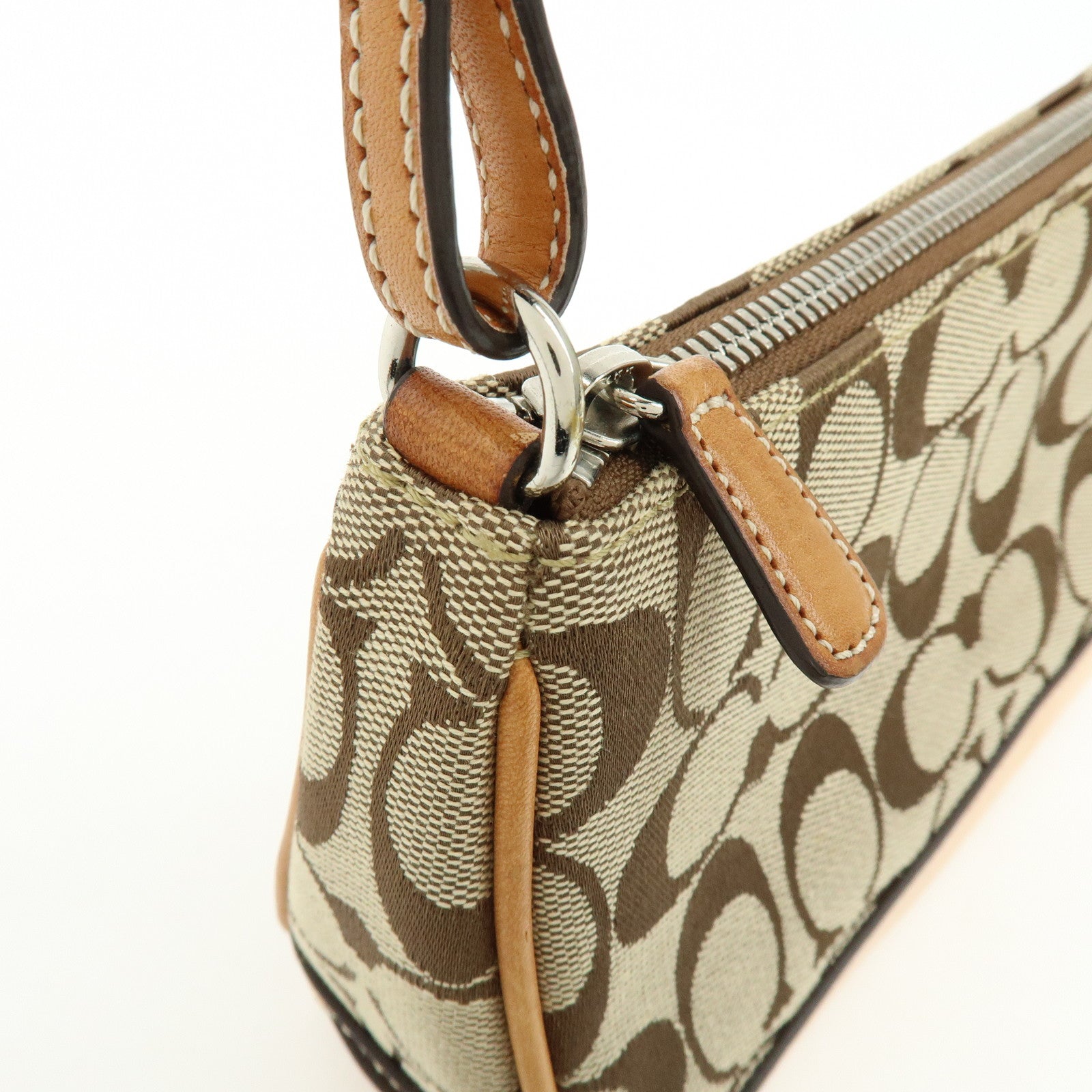 COACH Signature Set of 2 Canvas Leather Suede Shoulder Bag