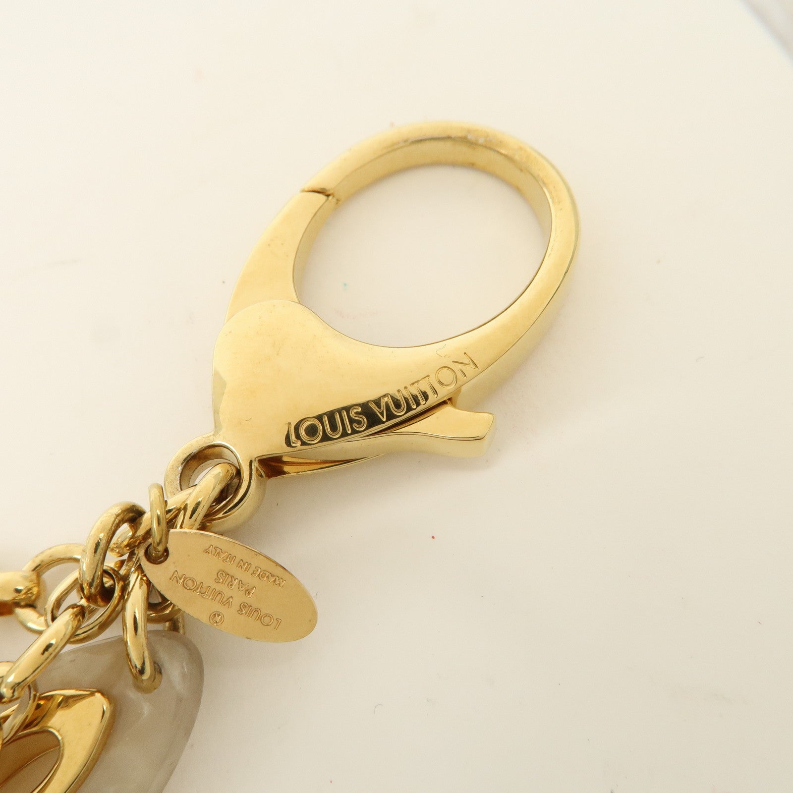Louis Vuitton Bijoux Sac Insolence Bag Charm Gold Pink Red M67947 Used