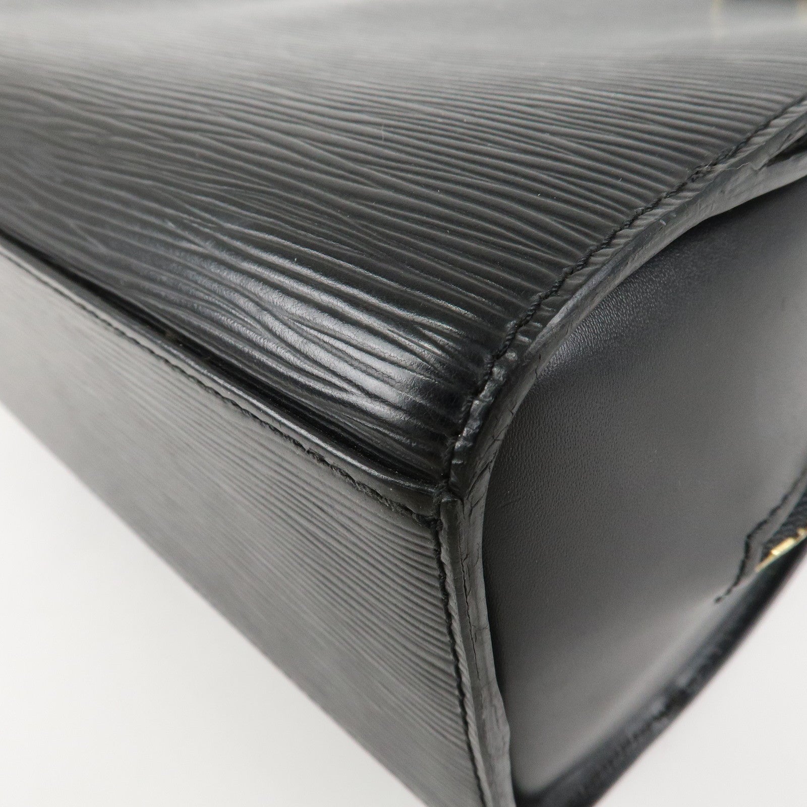 Louis Vuitton Epi Pont Neuf Hand Bag Gold HDW Noir M52052 Used