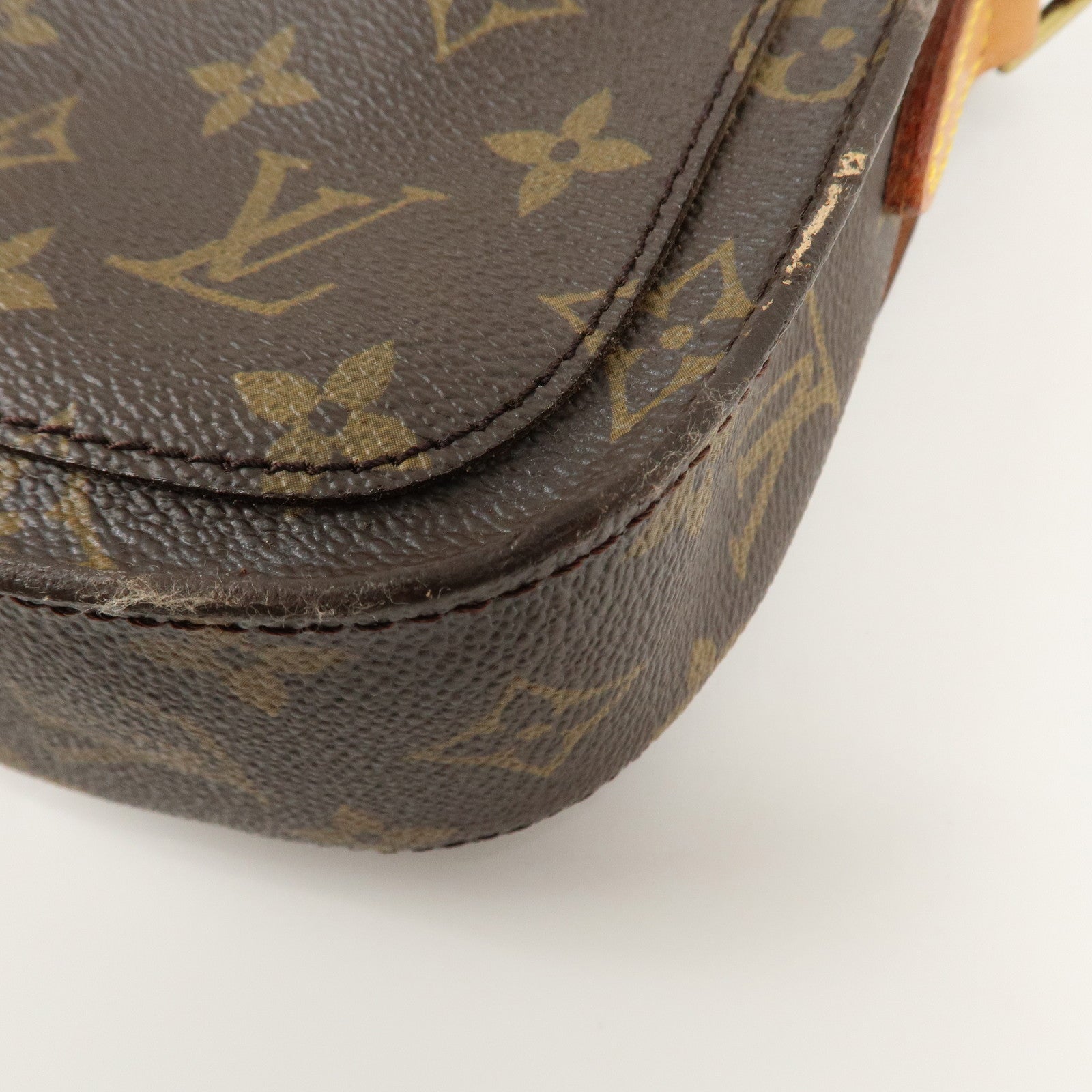 Louis Vuitton Monogram Saint Cloud MM Shoulder Bag Brown M51243