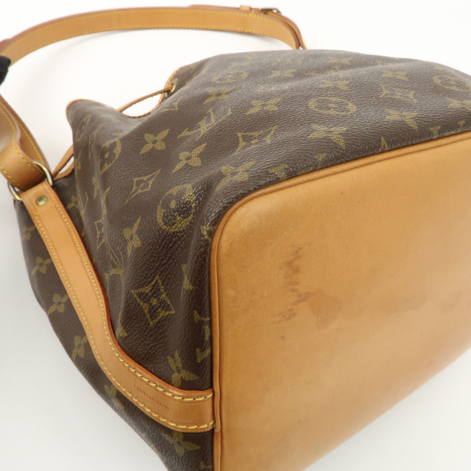 Louis Vuitton Monogram Petit Noe Shoulder Bag Brown M42226