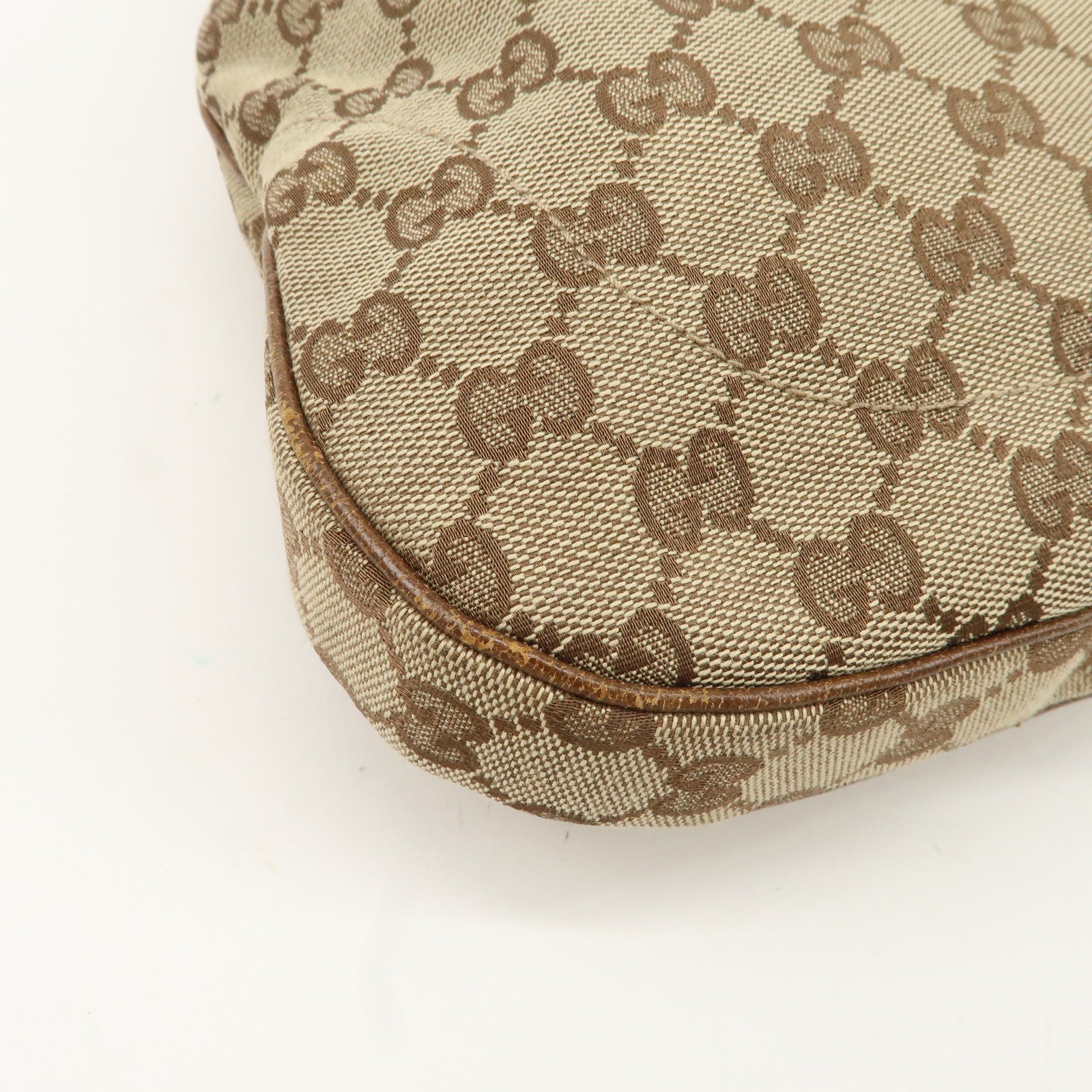 Gucci New Jackie GG Canvas Leather Shoulder Bag