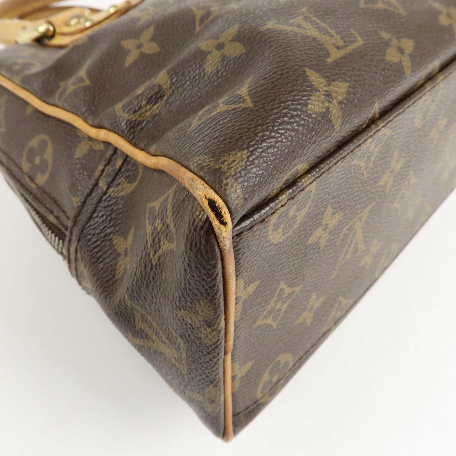 Louis Vuitton Monogram Manhattan PM Hand Bag Brown M40026