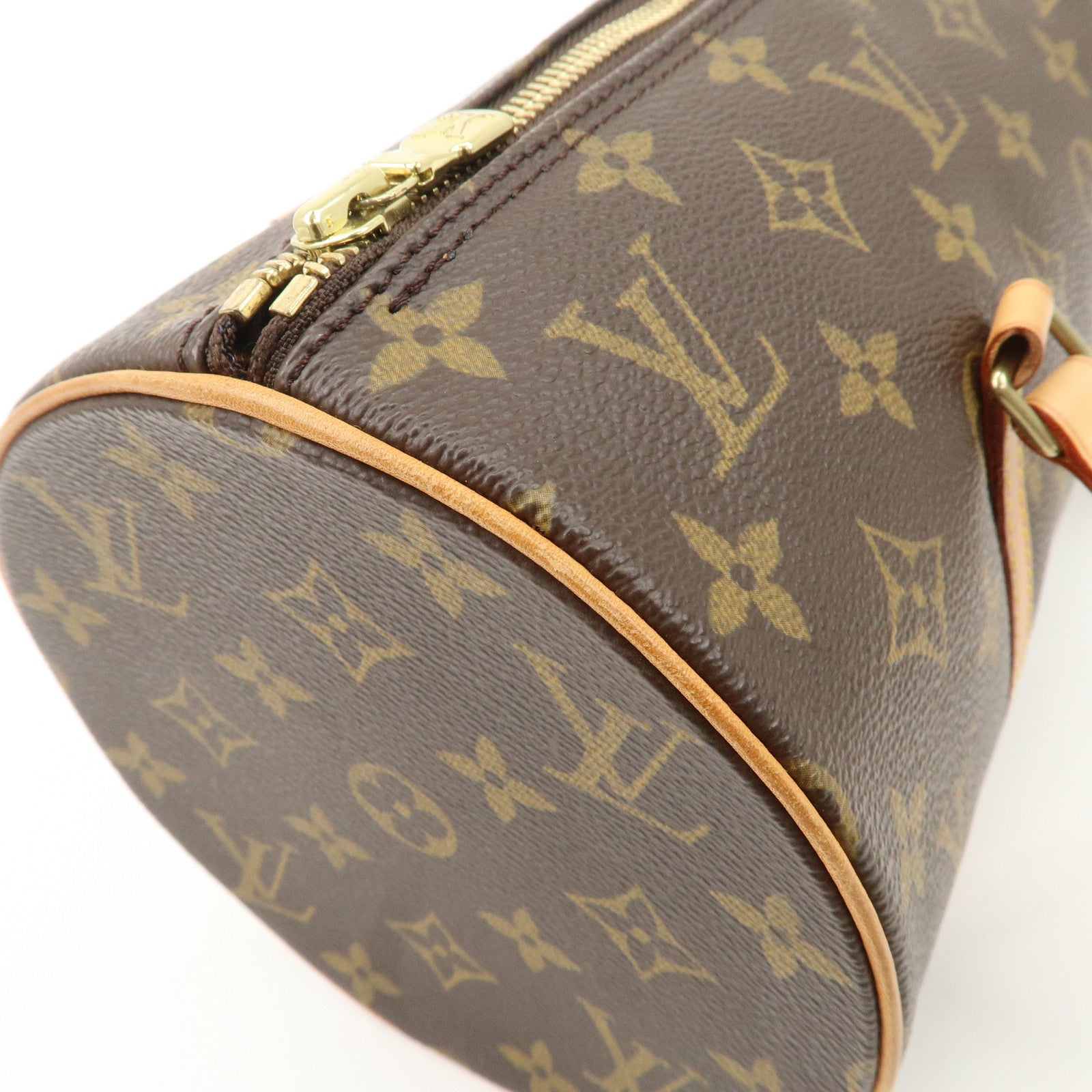 Louis Vuitton Monogram Papillon 30 Hand Bag Brown M51385