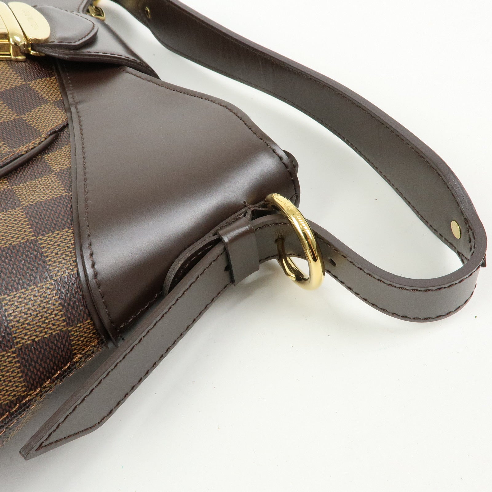 Louis Vuitton Damier Ebene Sistina GM Shoulder Bag Brown N41540