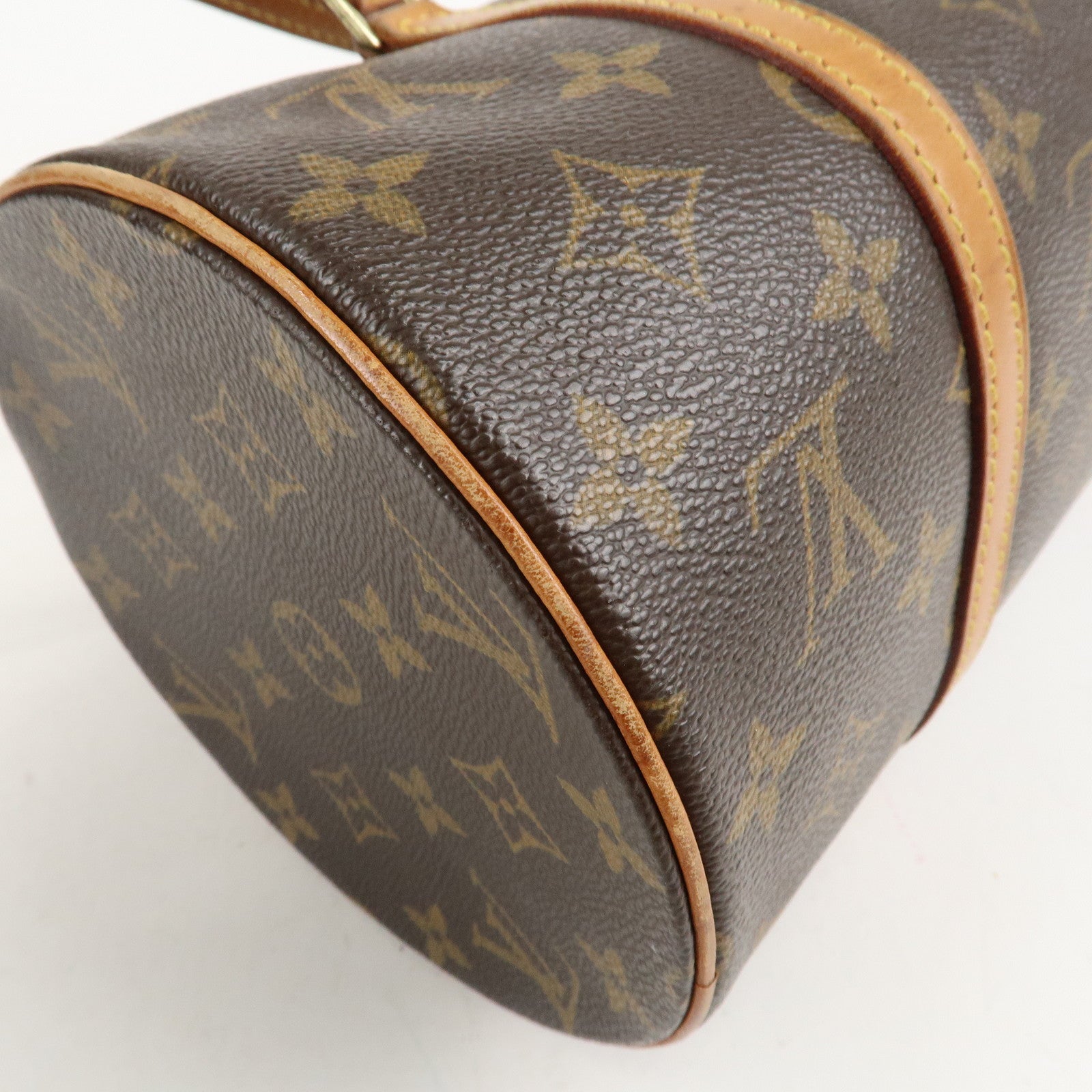 Louis Vuitton Monogram Papillon 30 Hand Bag Brown M51385