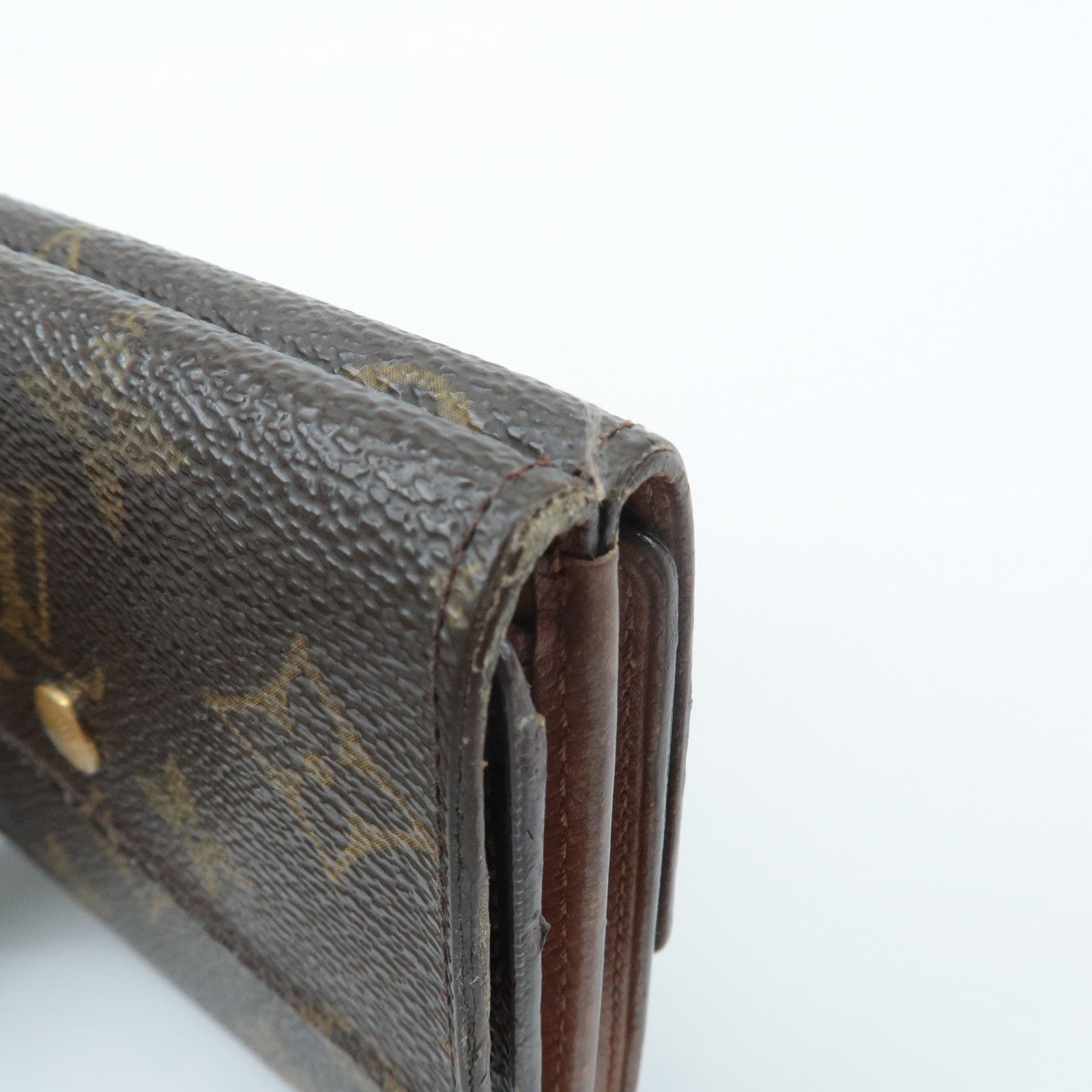 Louis Vuitton Monogram Set of 3 Wallet Brown M61652 M61675 Used