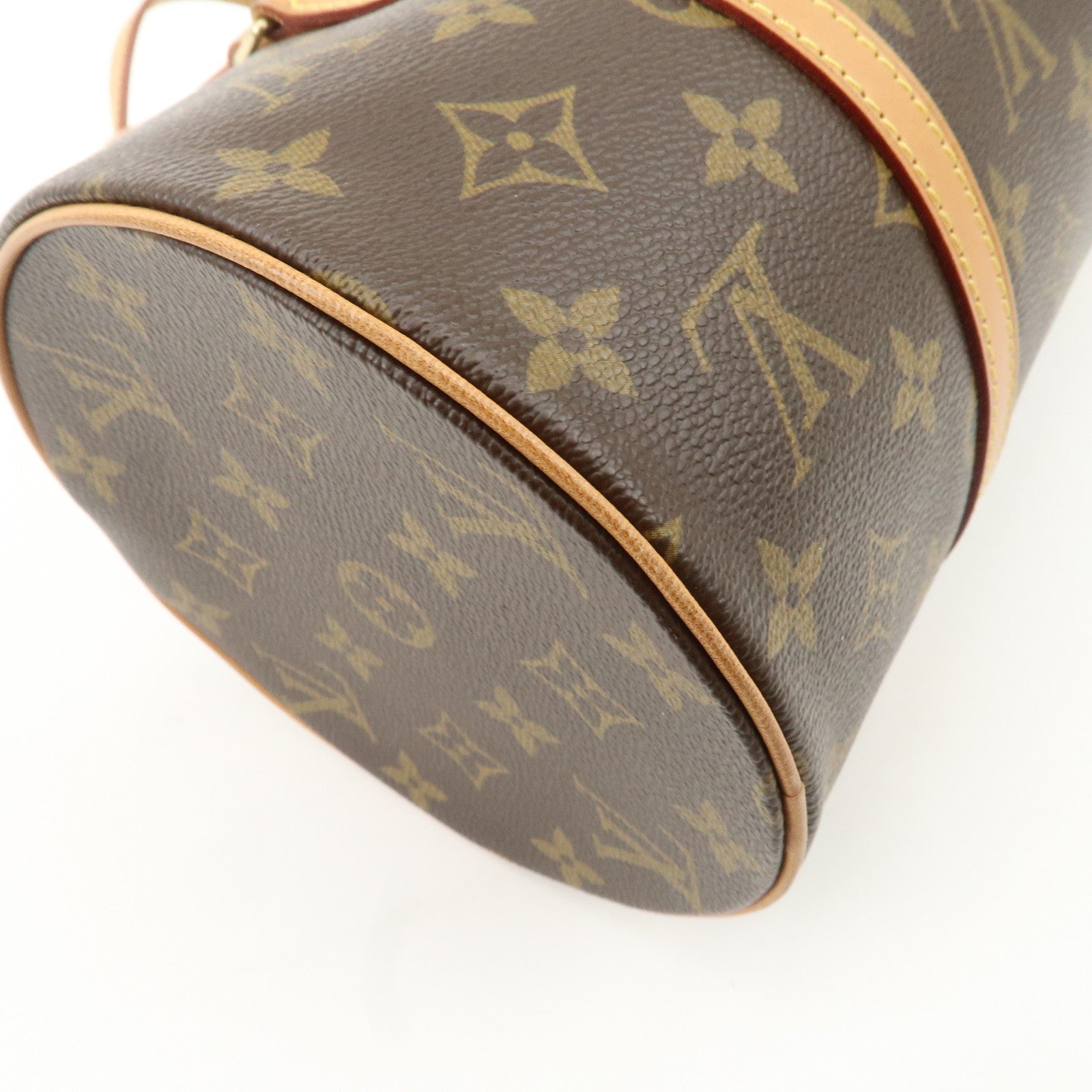 Louis Vuitton Monogram Papillon 30 Hand Bag Brown M51385 Used