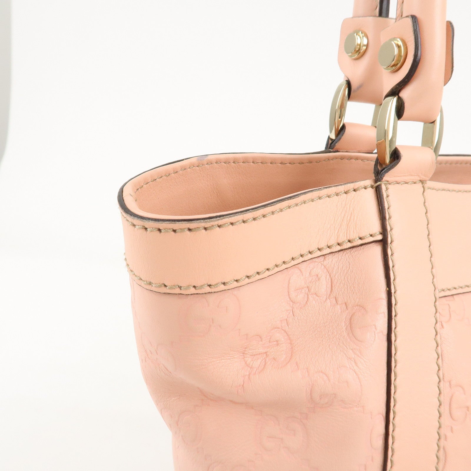 GUCCI Abbey Guccissima Leather Shoulder Bag Tote Bag 211983 Used